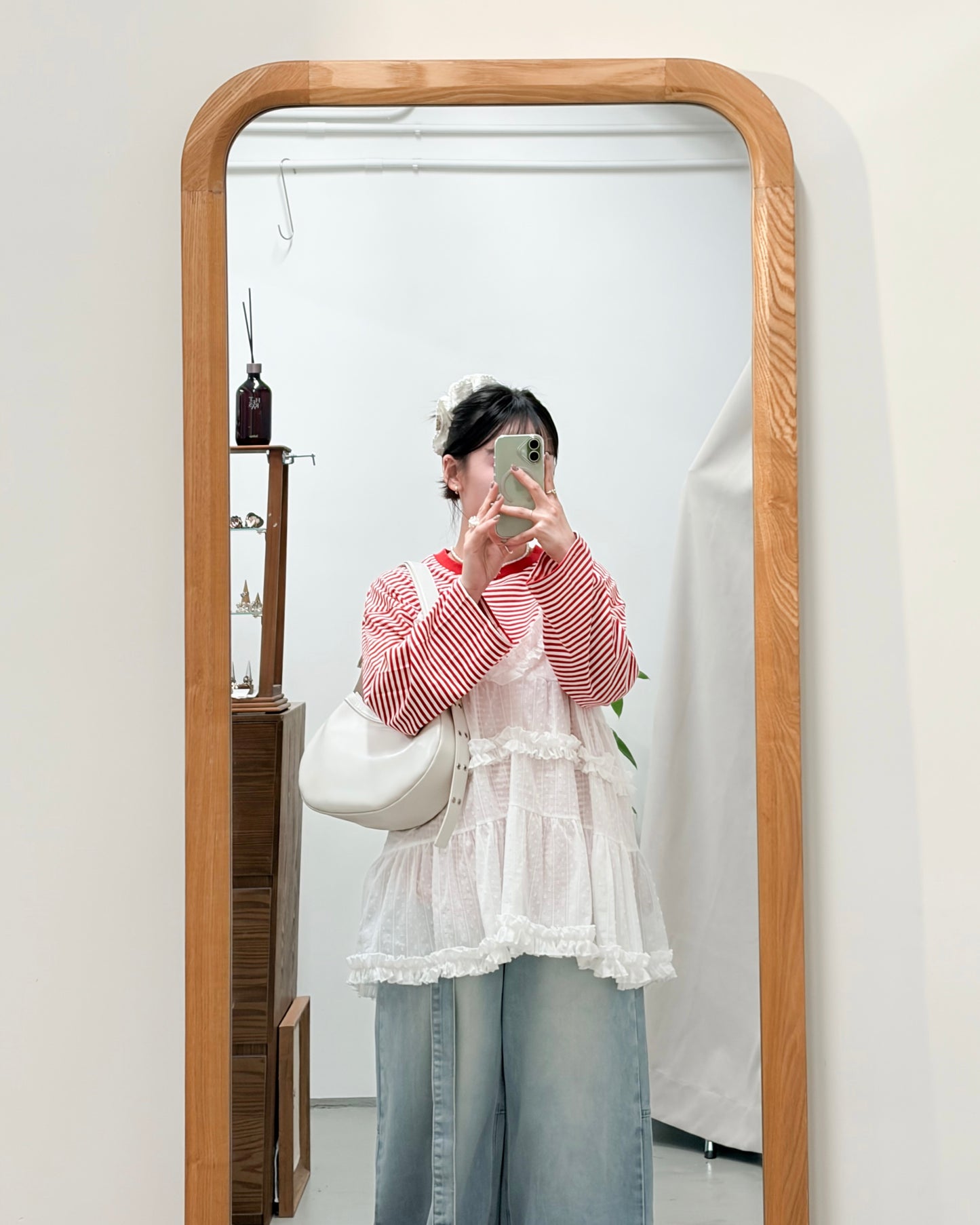 TP731- Soft Cotton Striped Top | Red | Navy | Black