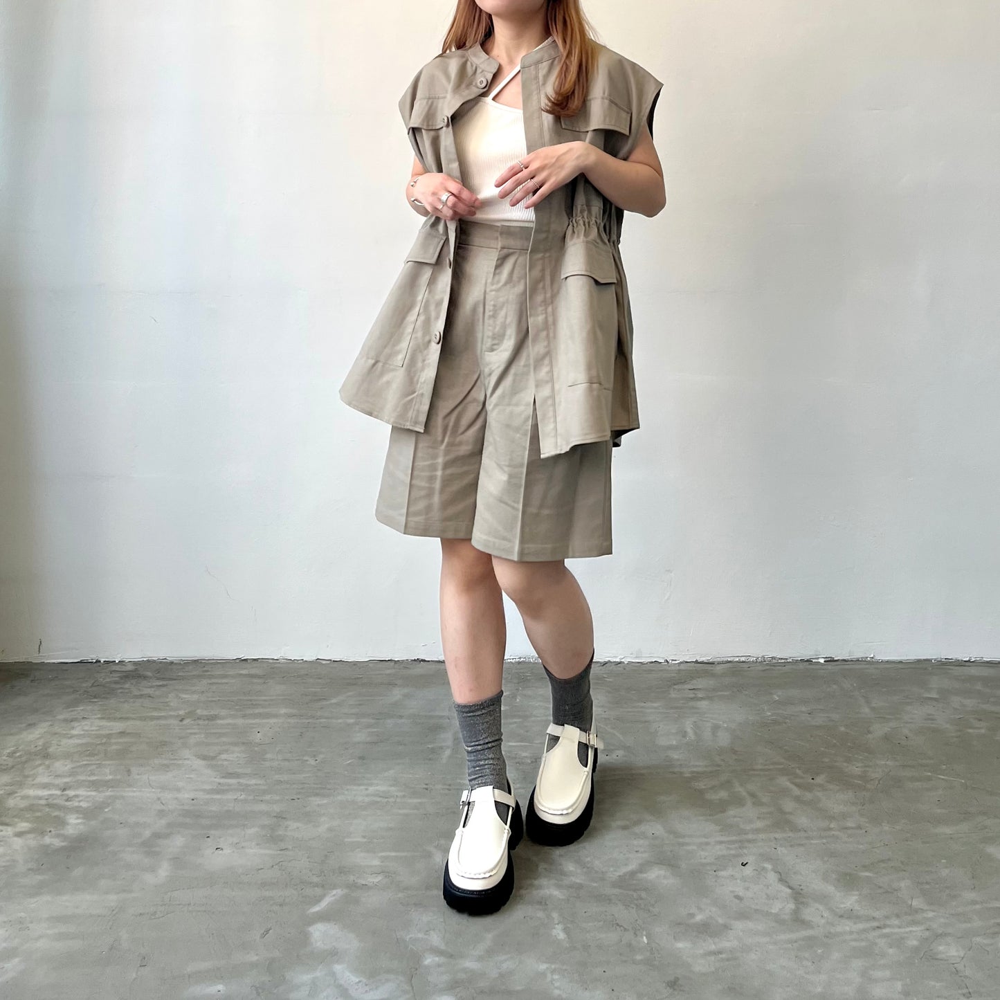 PT29- Short Linen Pants | Ivory | Beige | Black
