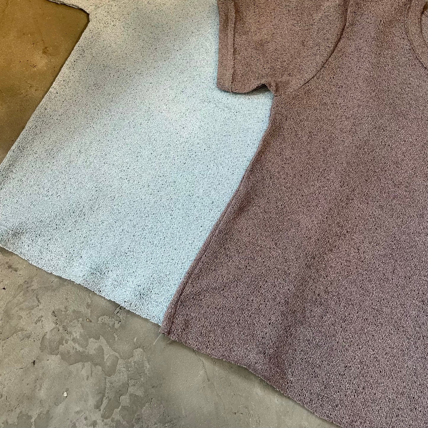 🇰🇷連線新品 TP177- Texture Tee | Blue | Brown