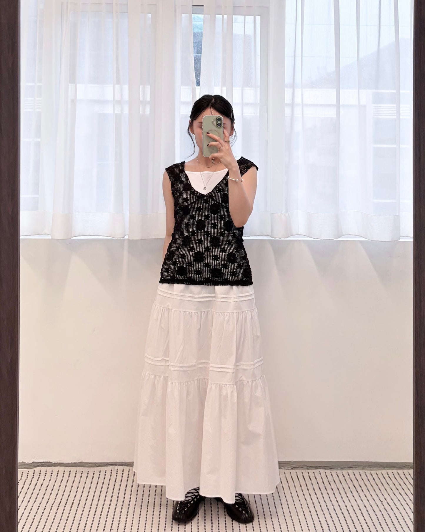 TP788- Colorful Off-shoulder camisole | White | Black | Blue | Green | Pink | lime