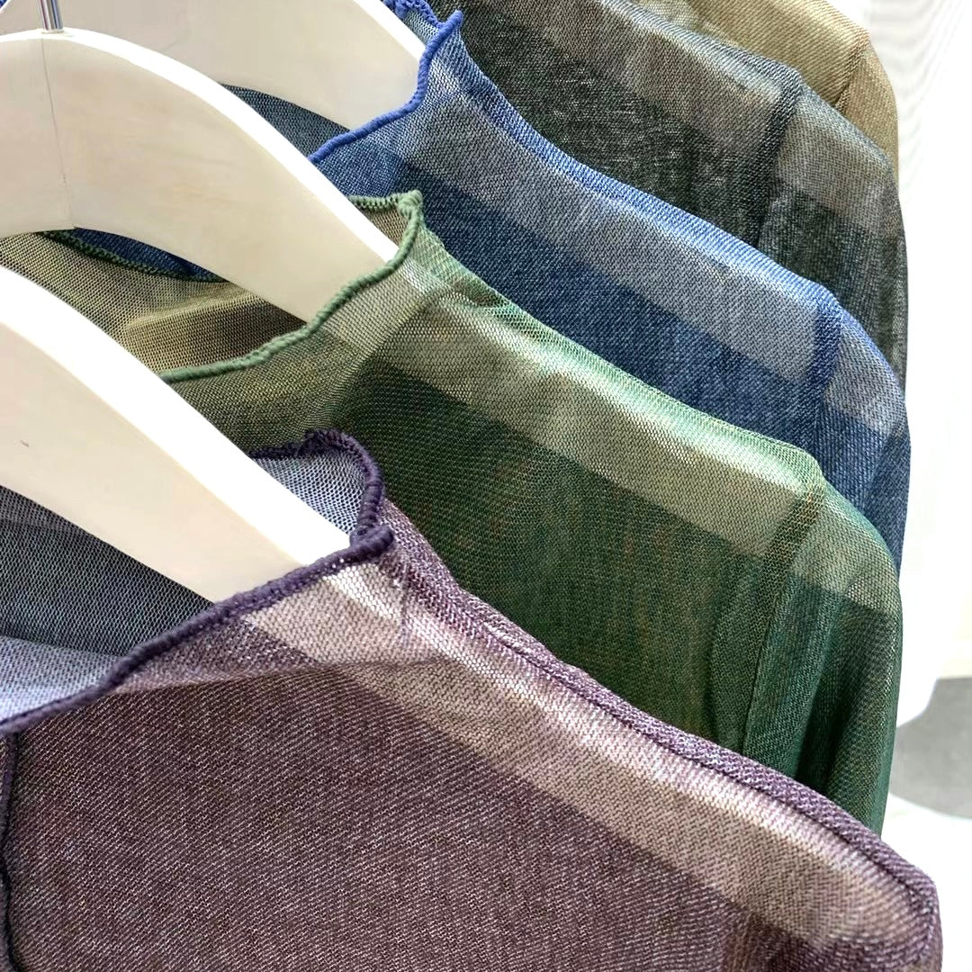 熱賣回歸! TP101- See-through Top | Black | Blue | Brown | Green | Purple