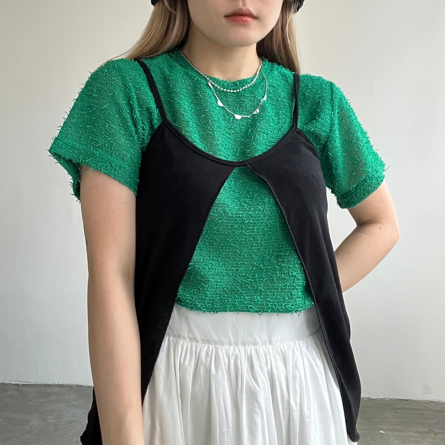 TP165- Outer Vest | White | Khaki | Black