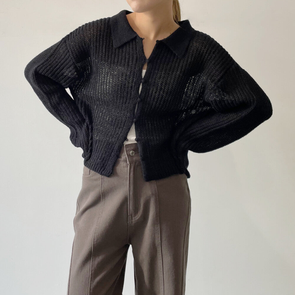 TP669 - Ligh Polo Knit | Ivory | Grey | Black