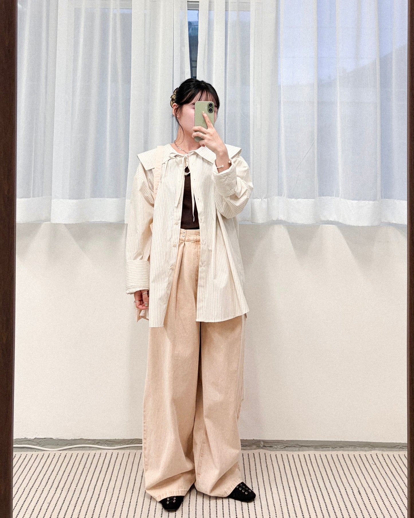 TP777- Sailor collar shirt | Pink | Yellow | Blue