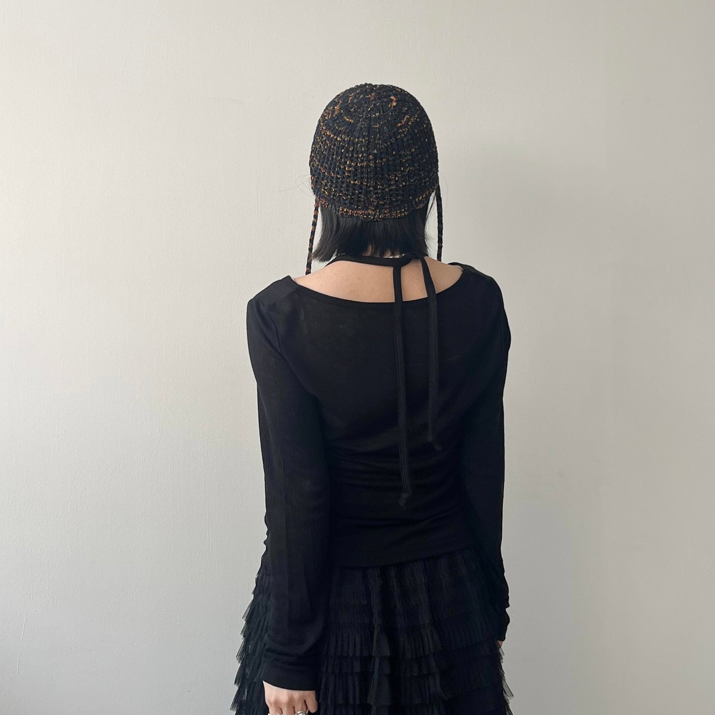 H33- Jellyfish Hat | Beige | Black