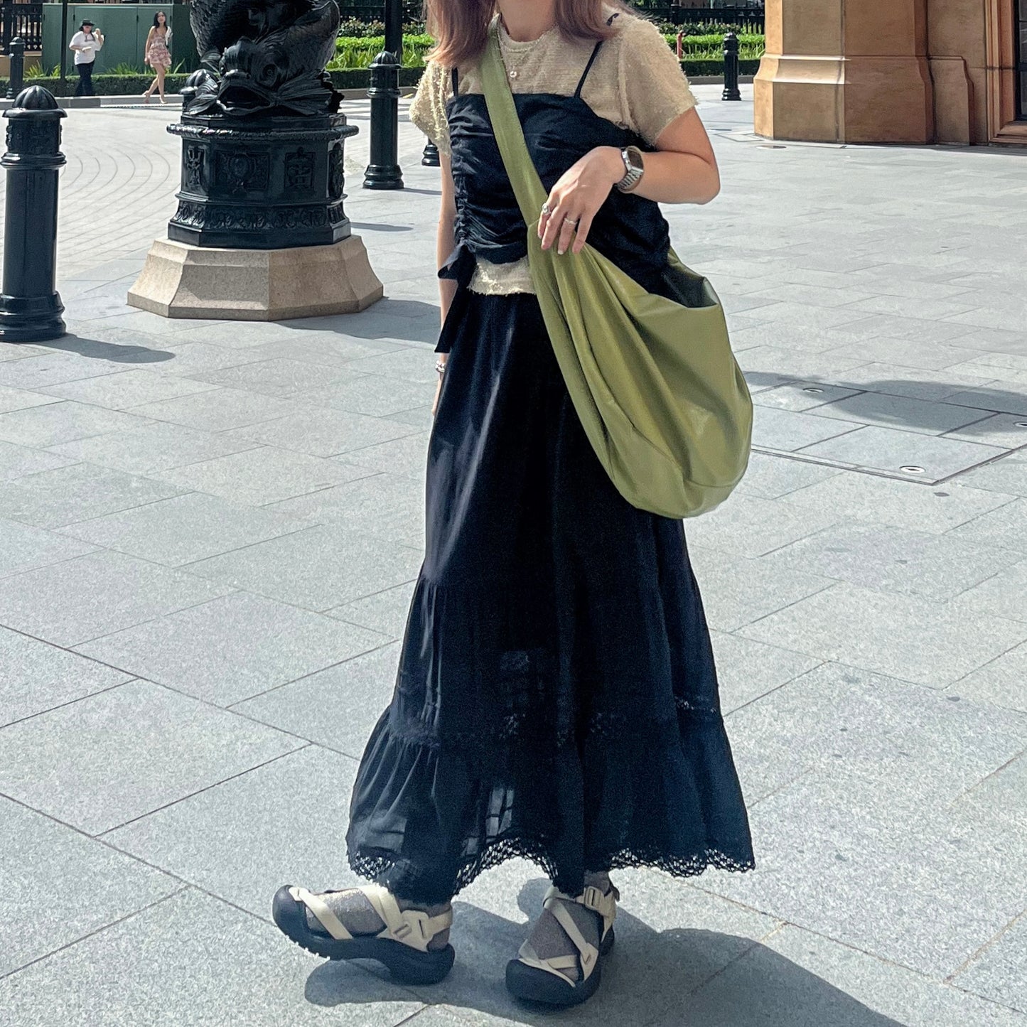 SK39- Black Lace Skirt
