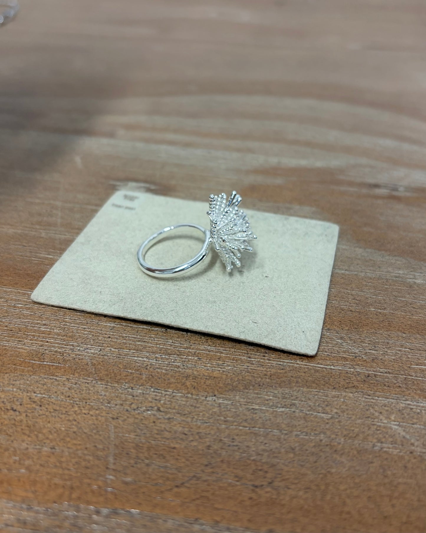 AC290- Silver Fireworks Ring