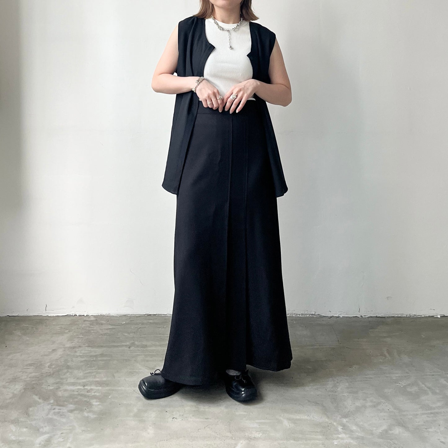 TP314- Lily Set Vest | Grey | Black ( 自留set )