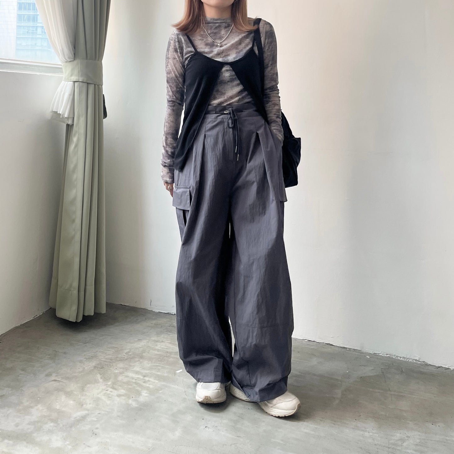 TP188- Tie-dye Top | Beige | Black | Navy