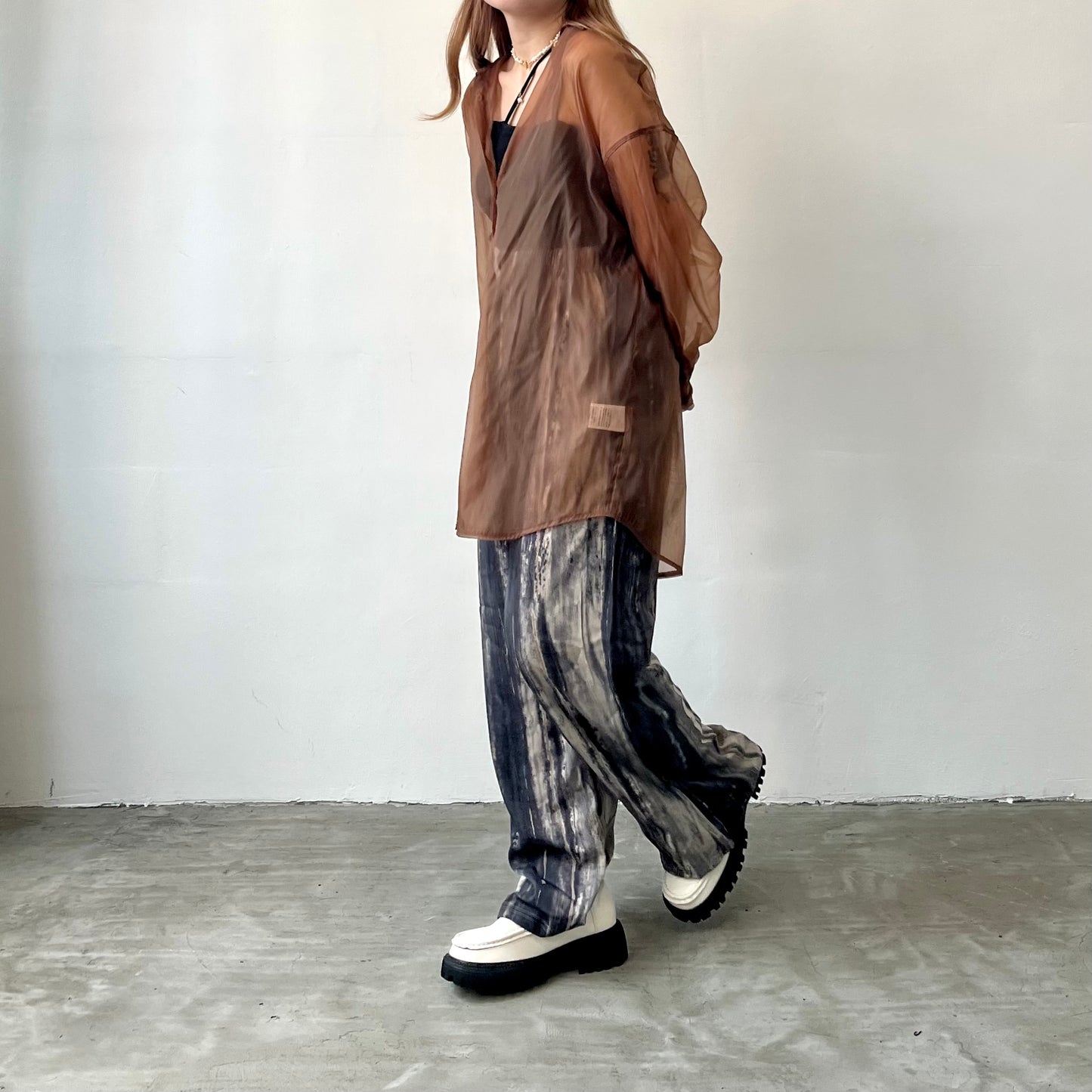 PT28- Tree Pattern Pants | Green | Black