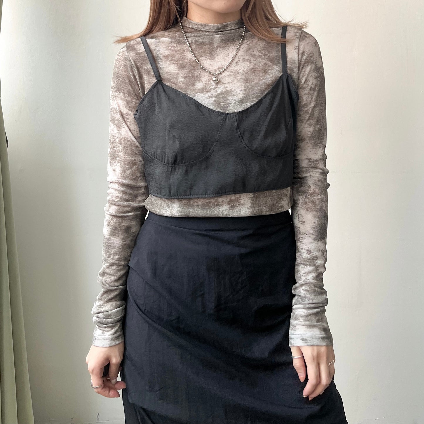 TP188- Tie-dye Top | Beige | Black | Navy