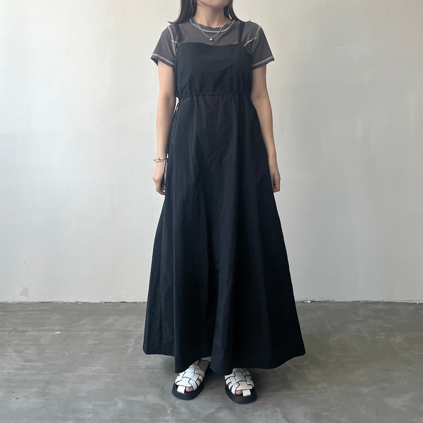 OP37- 2 Way Casual One Piece Dress | White | Khaki | Black
