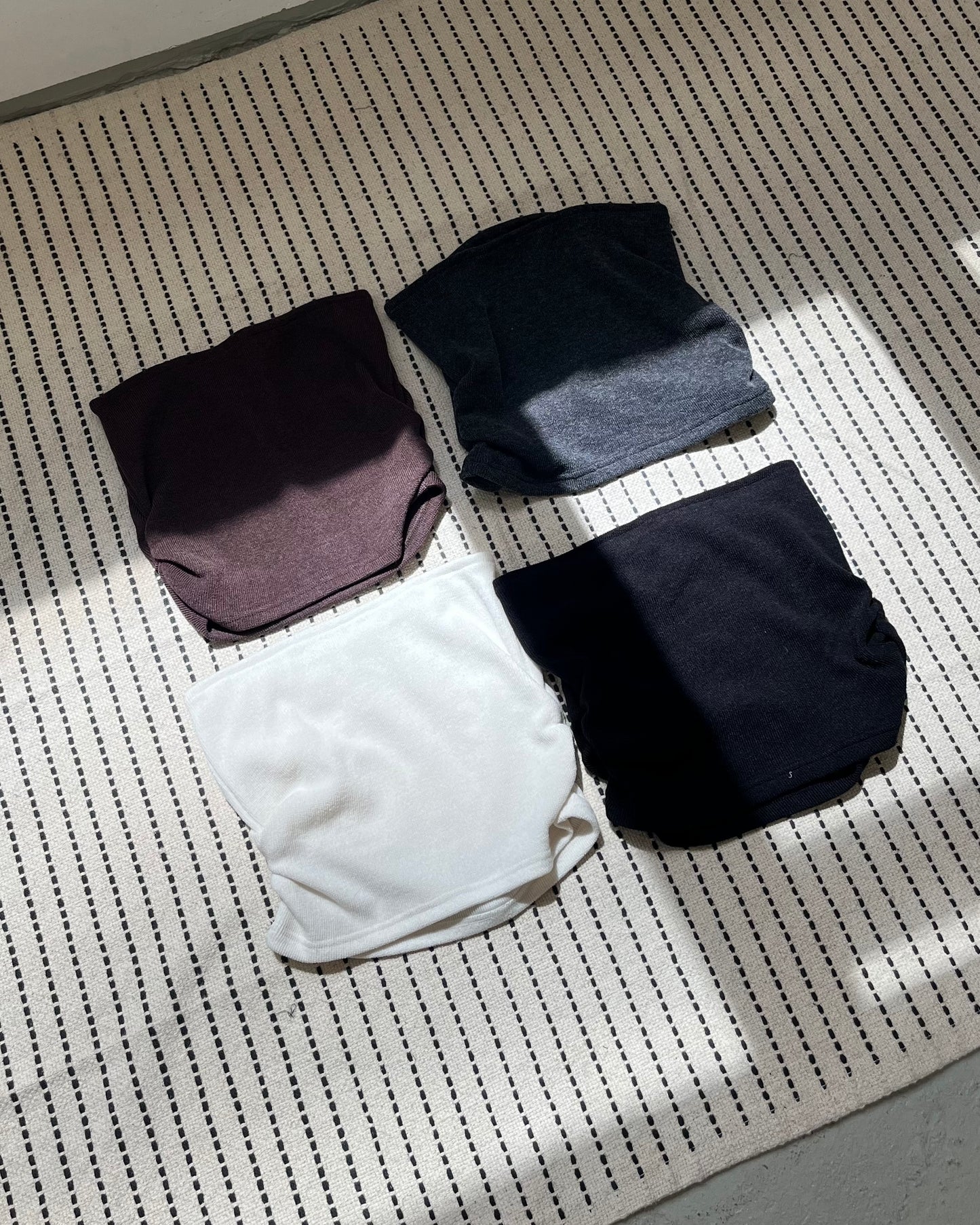TP671- Tube Top Vest | Ivory | Grey | Brown | Black