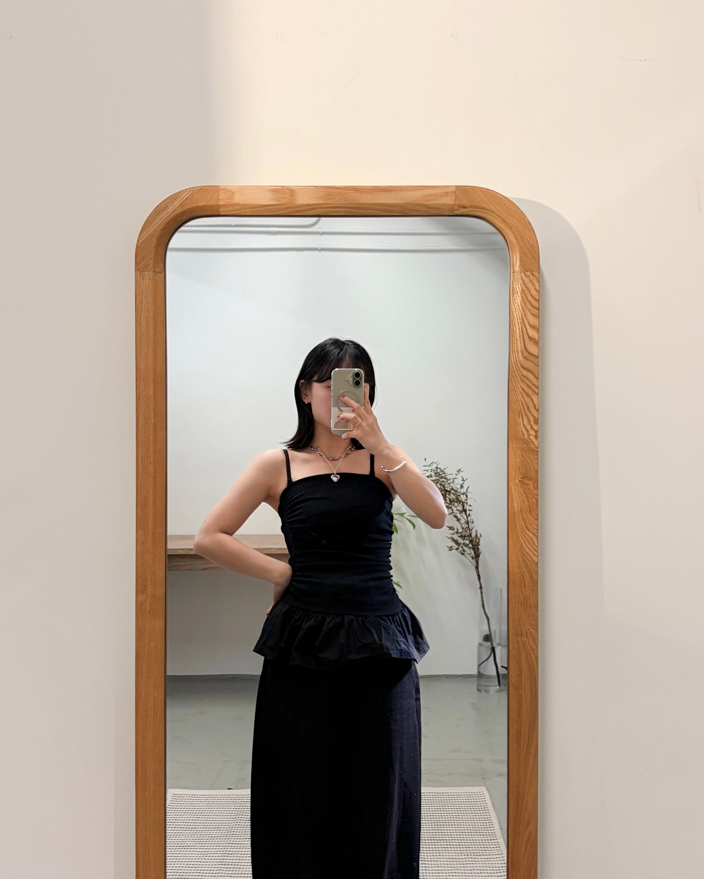 TP711- Ruffle Tube Top layer | White | Grey | Black