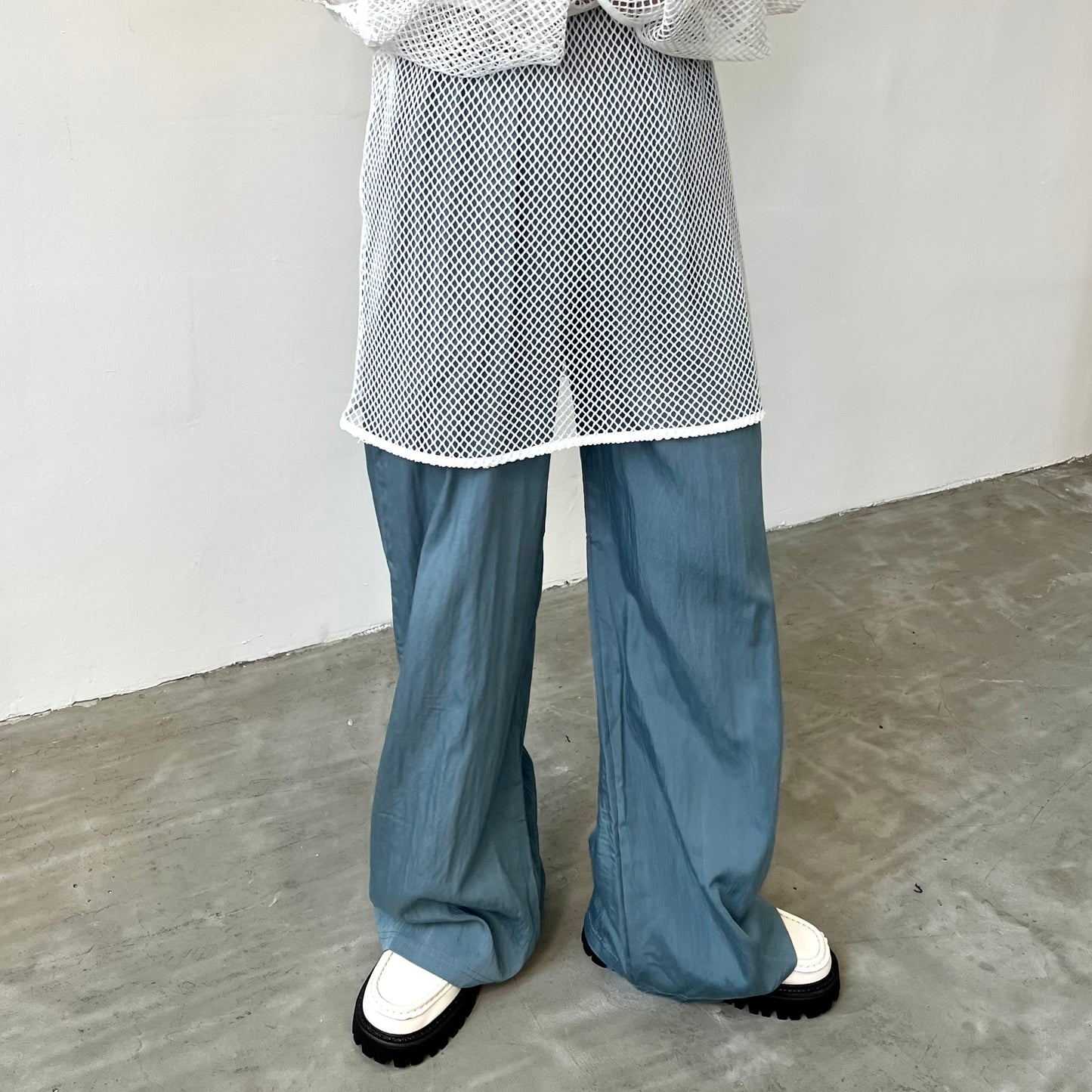 PT30- Soft Stripe Pants | Ivory | Blue
