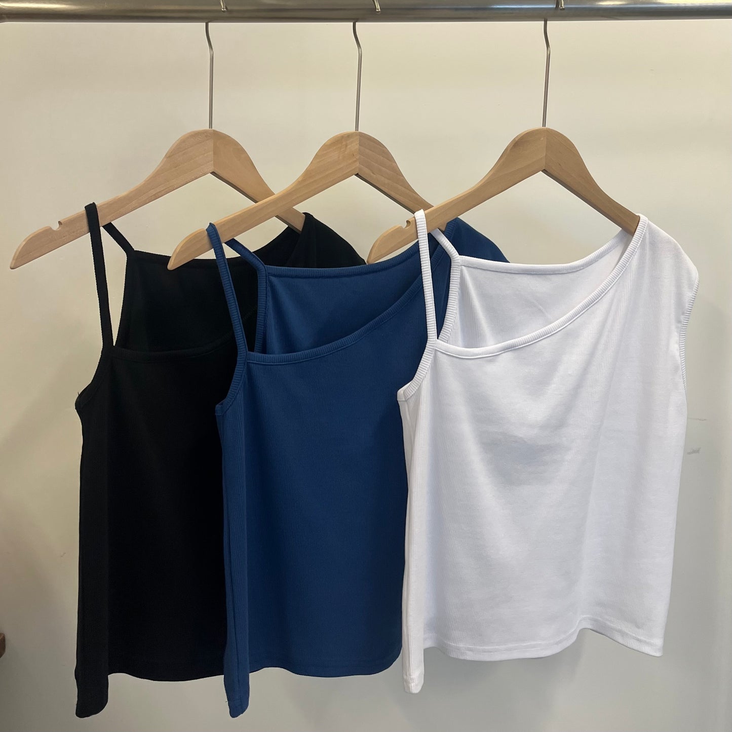 TP654- Cutting Vest Top | White | Blue | Black
