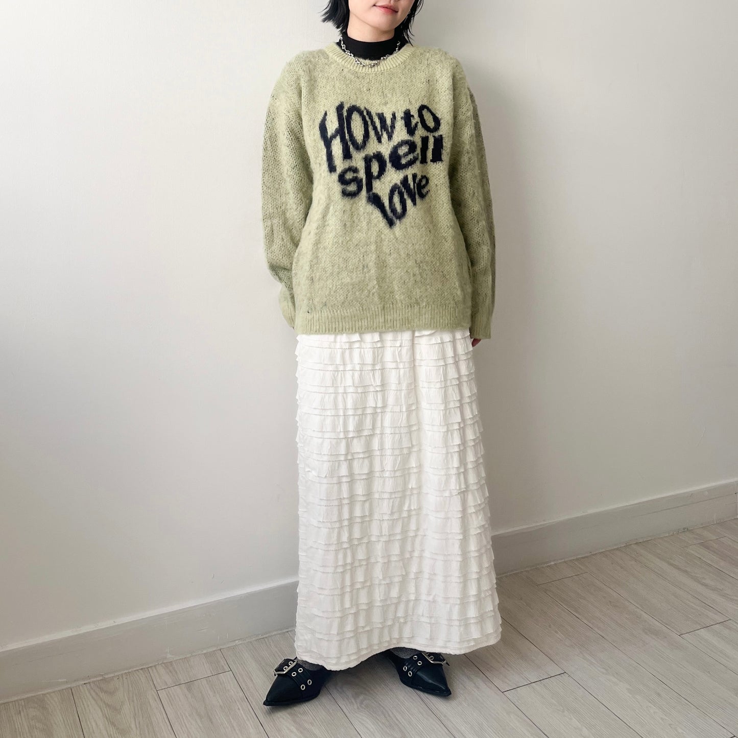 TP456- " HOW TO SPELL LOVE " Sweaters | Pink | Navy | Lime