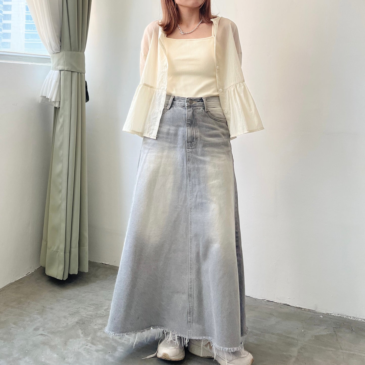 早鳥優惠 TP186- Jellyfish See-through Cardigan | White | Yellow | Grey