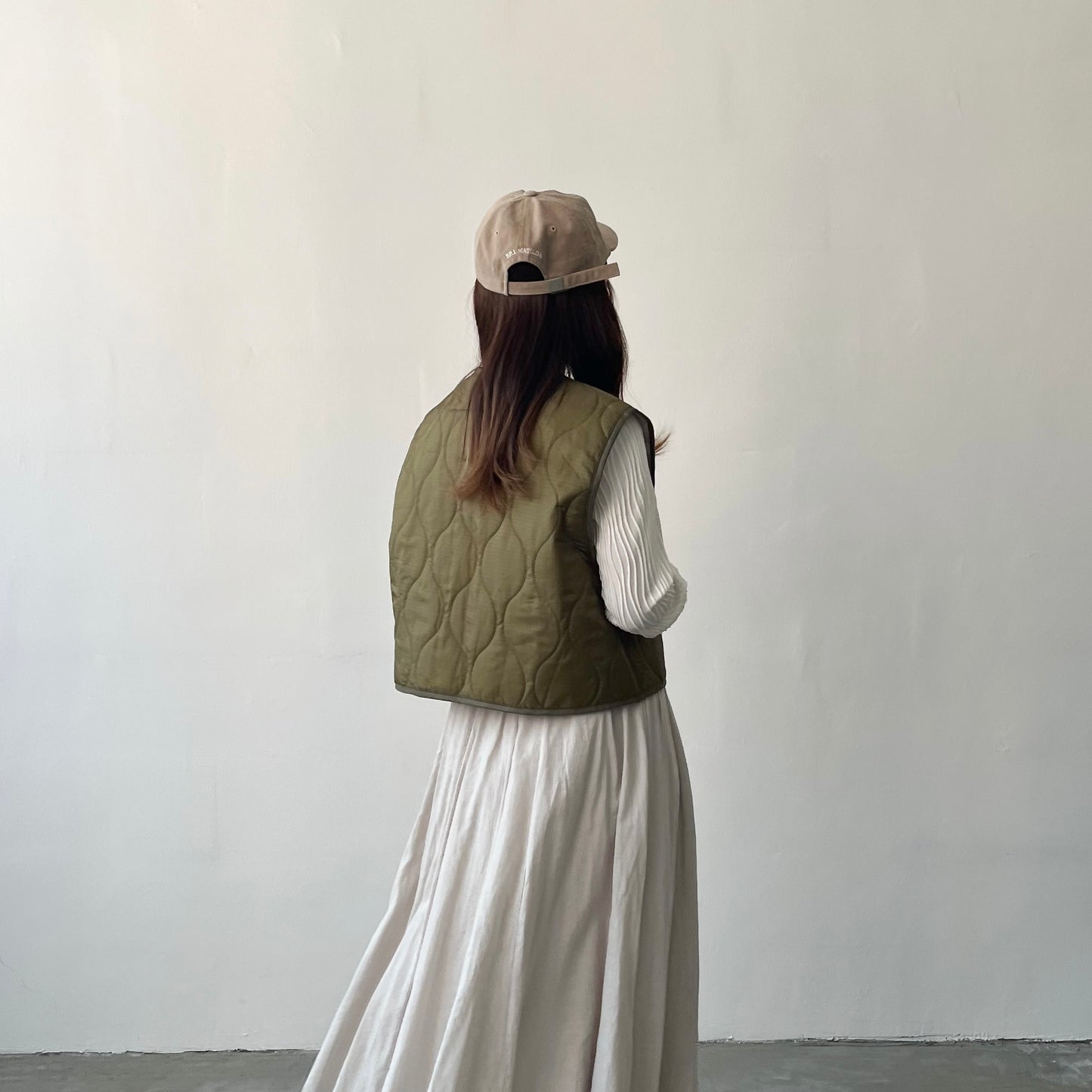 JK01 夾棉短背心外套 | Ivory | Beige | Khaki | Black