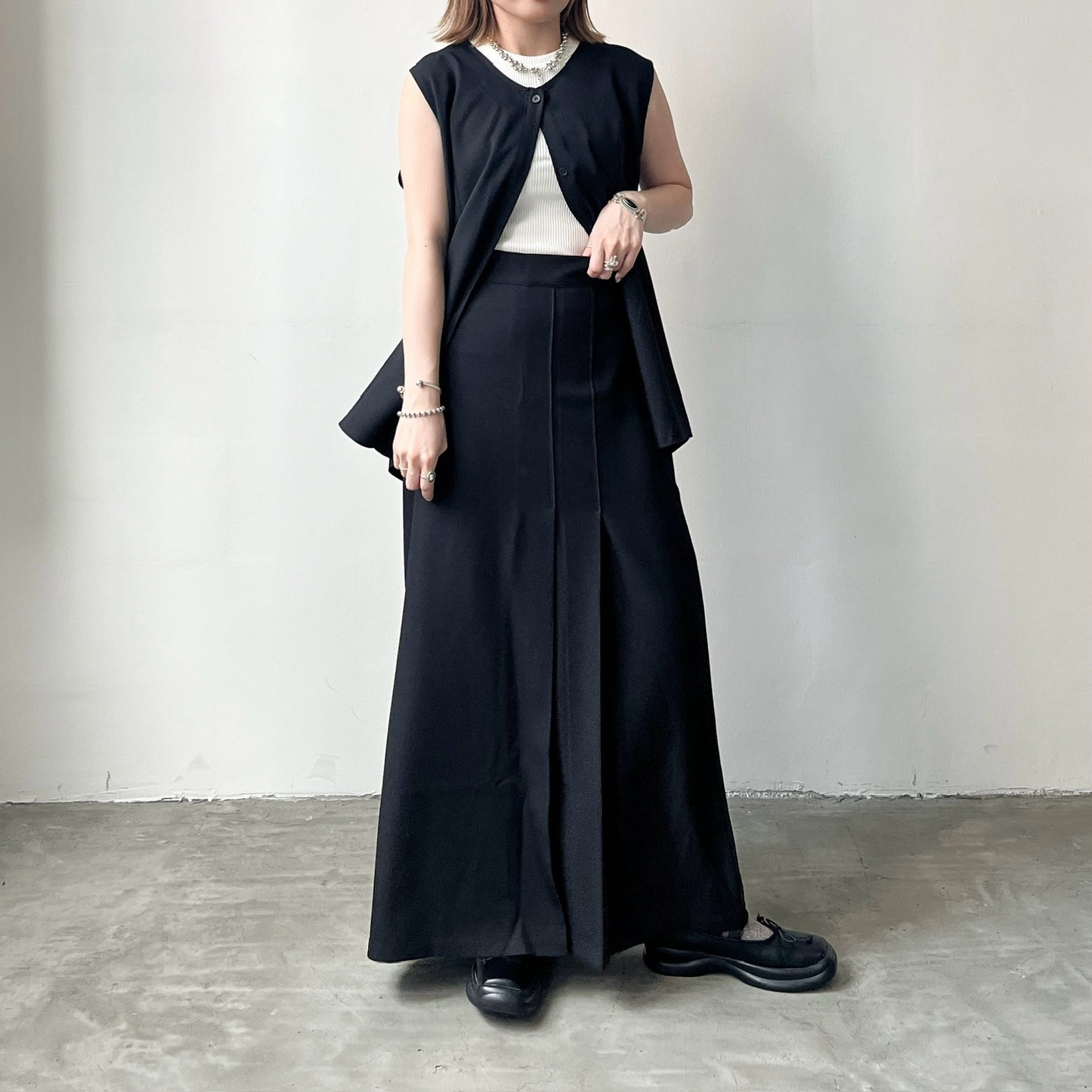TP314- Lily Set Vest | Grey | Black ( 自留set )