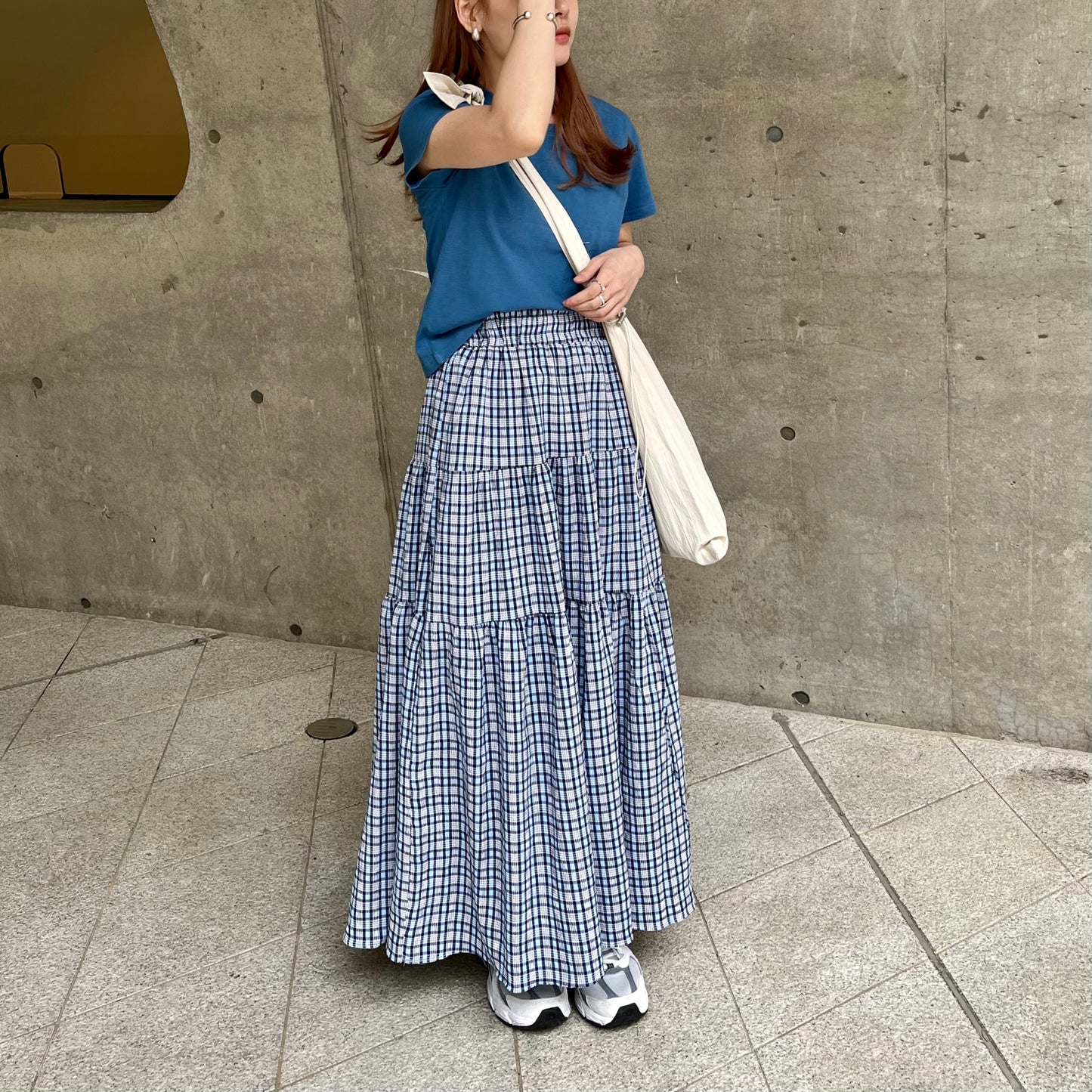 SK29 - Candy Color Checked Skirt | Pink | Blue | Green