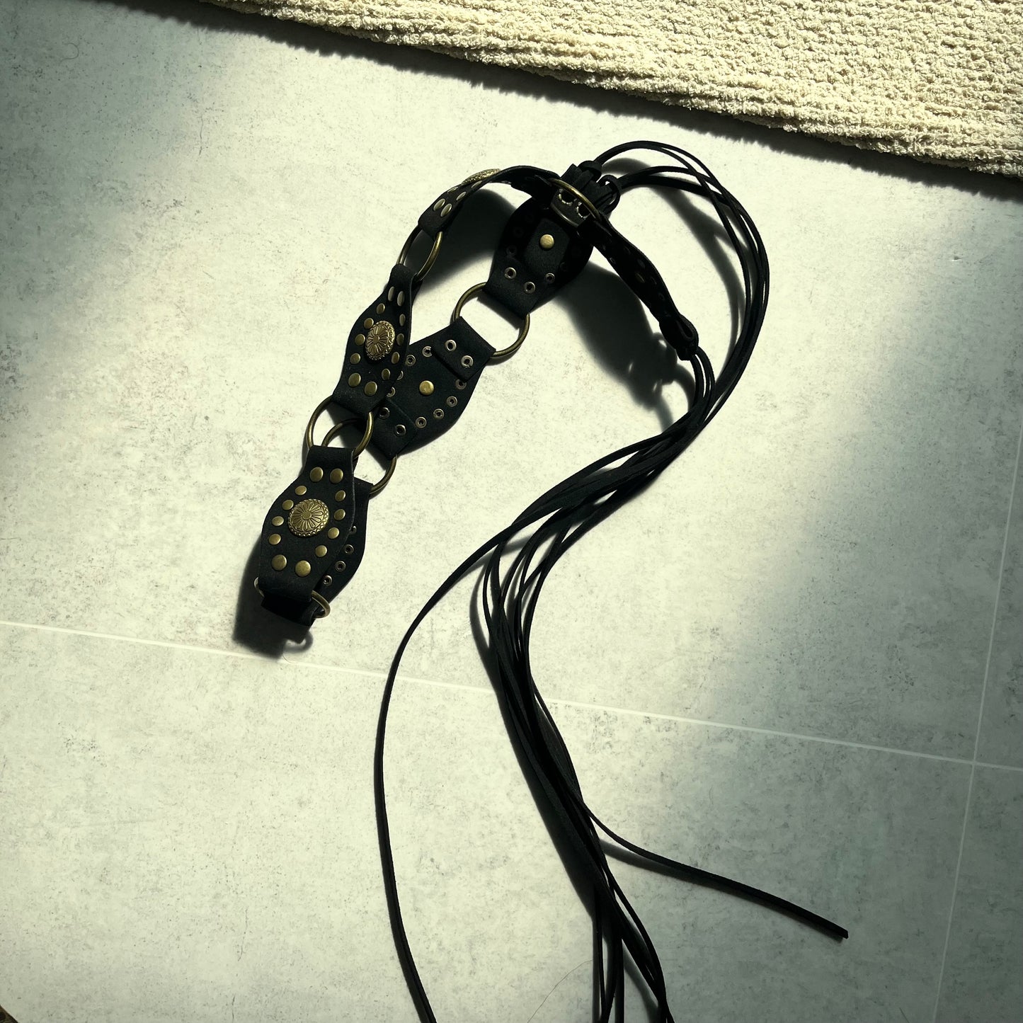 BT07- 復古猄皮Belt | Black