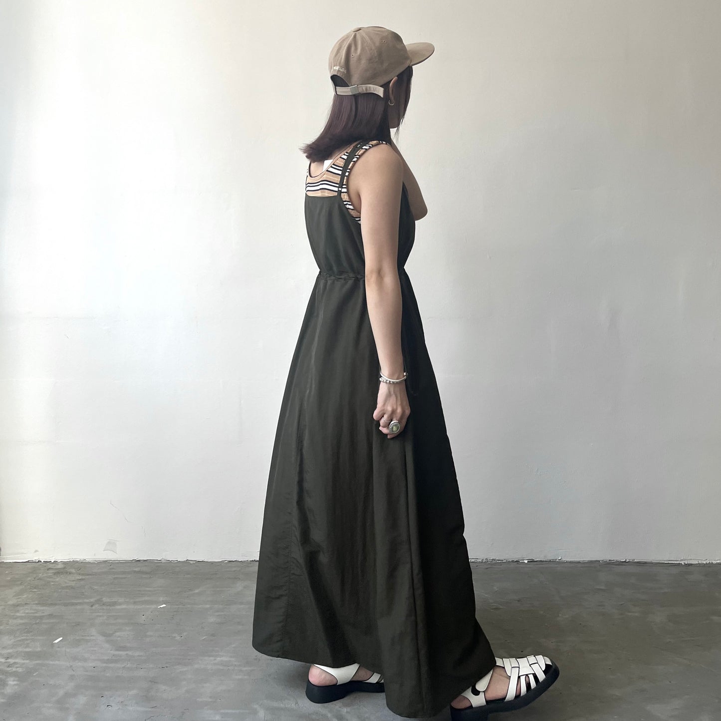 OP37- 2 Way Casual One Piece Dress | White | Khaki | Black