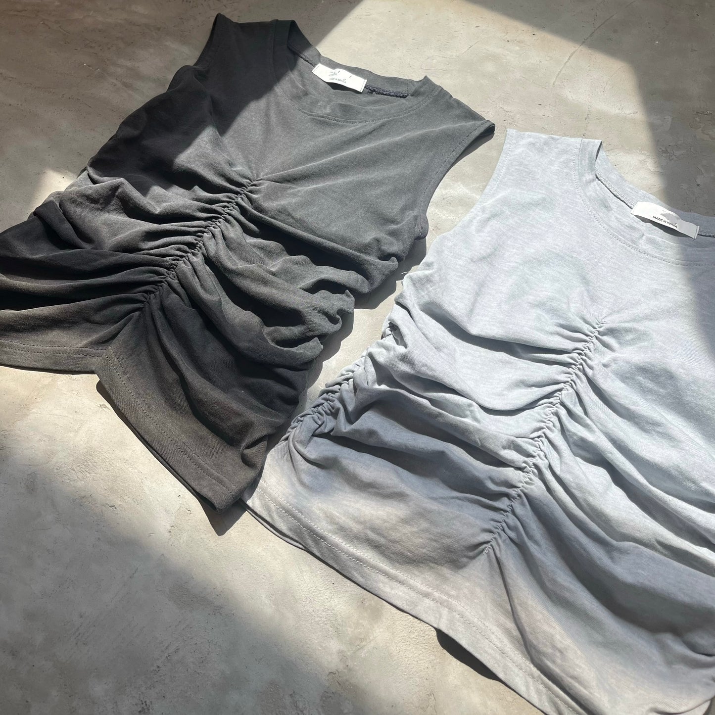 TP193- Quattro Shirling Top | light Grey | Grey