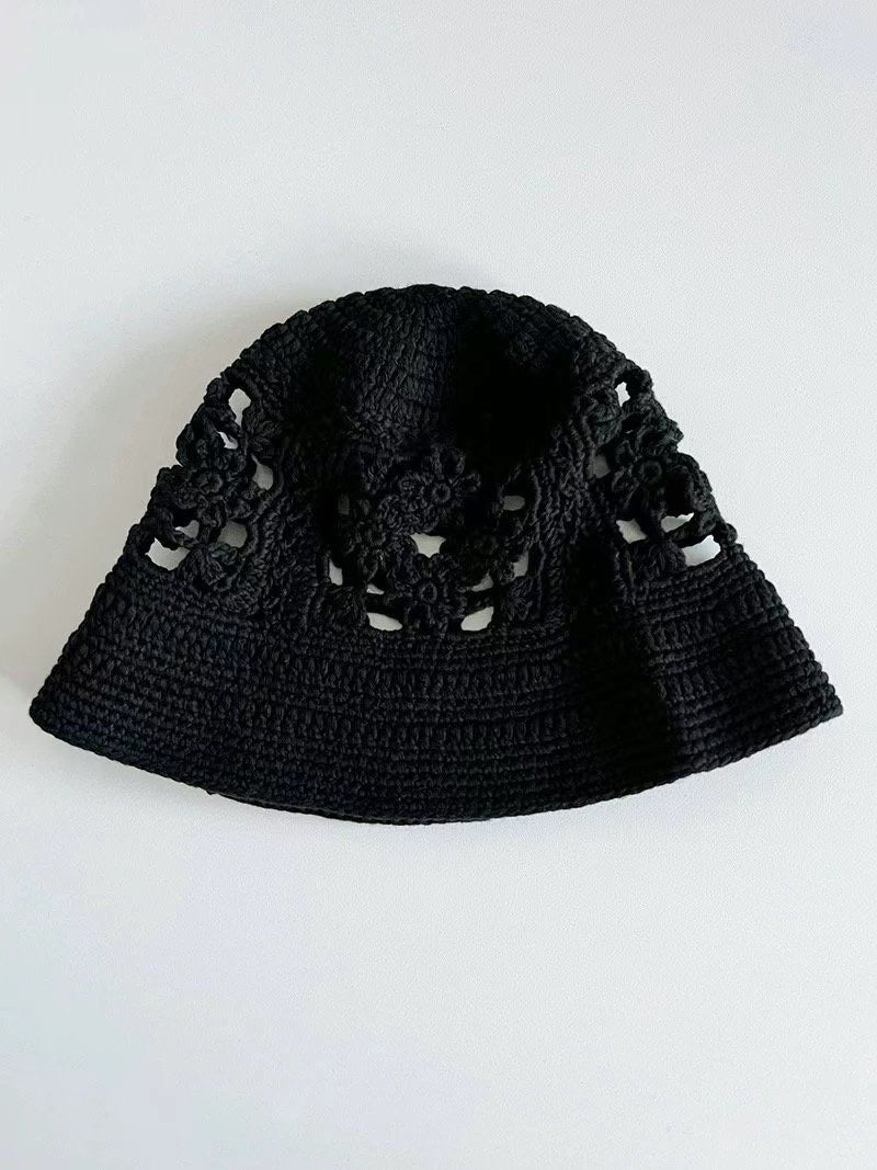 Knit Hat | Ivory | Black