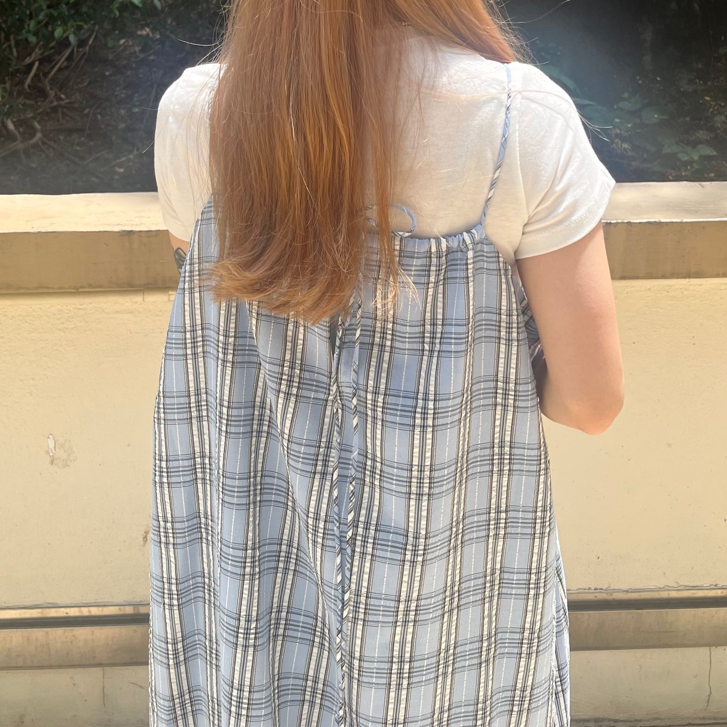 OP28- 2 Way Checked Dress | Yellow | Blue