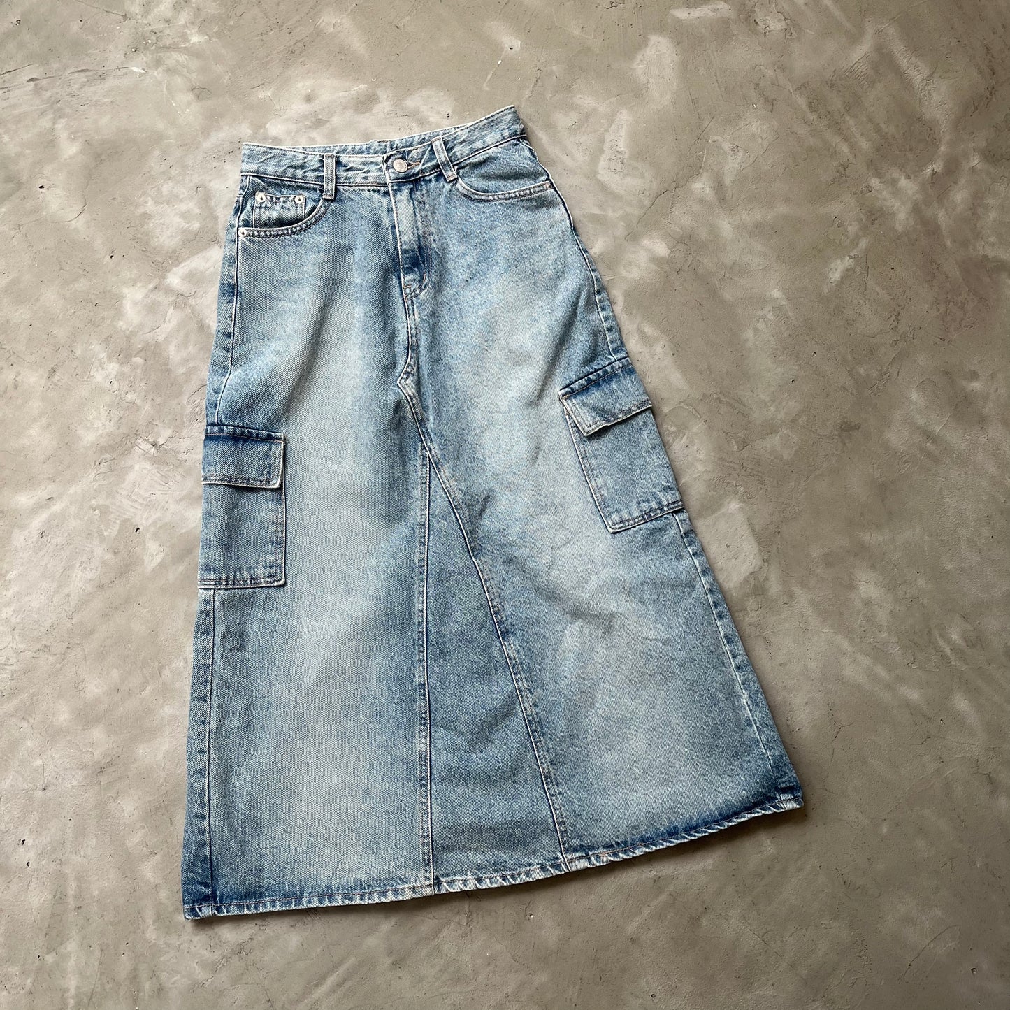 SK28- Worker Denim Skirt