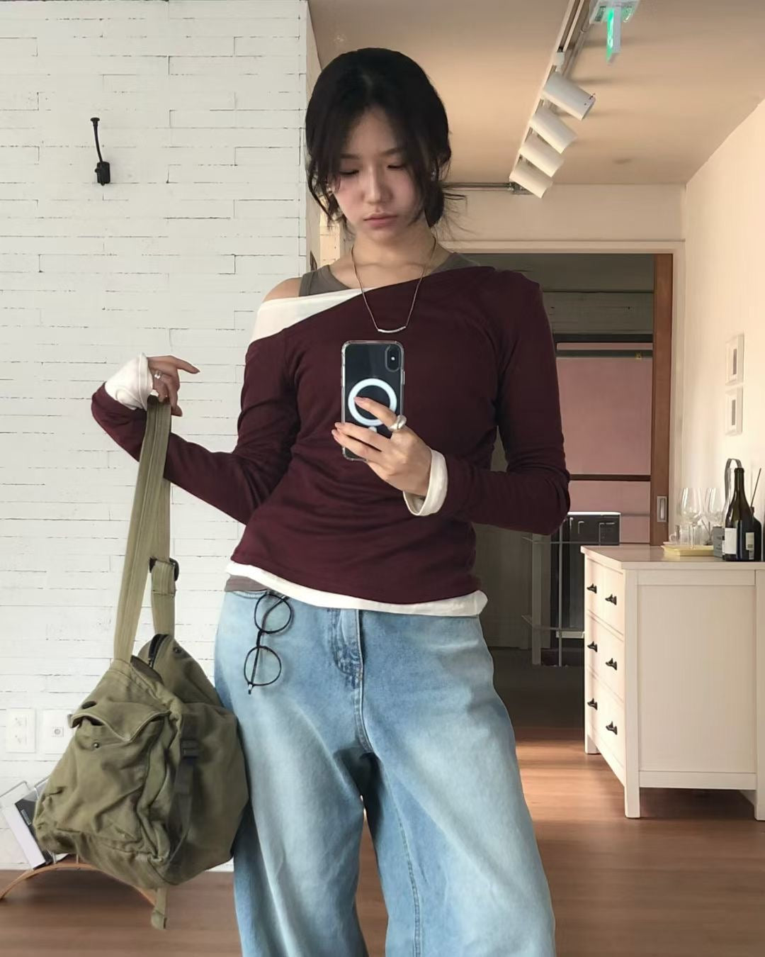 TP659- 3件裝Daily Top | Ivory | Grey | Deep Red