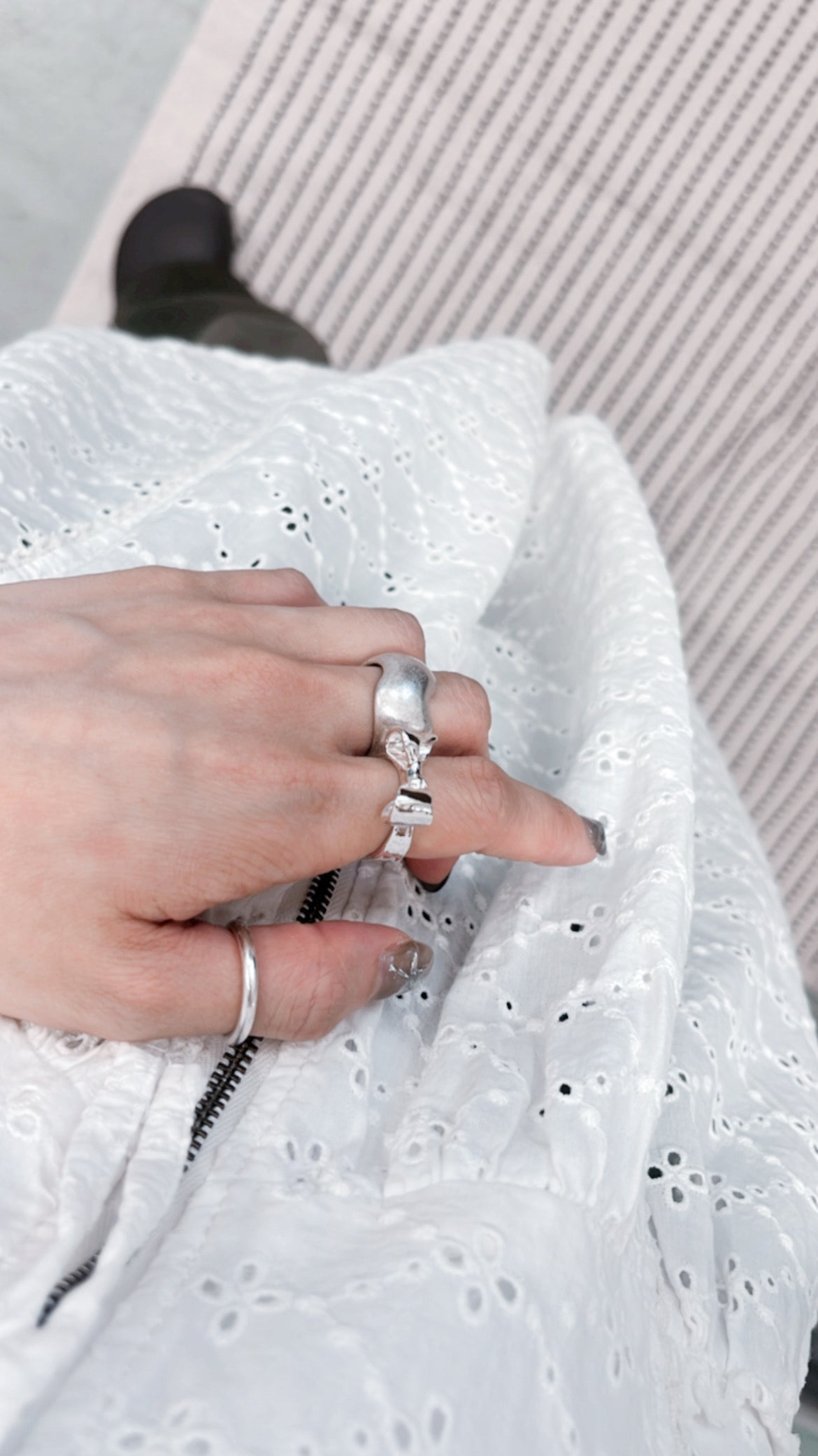 AC259- 立體Ribbon Ring