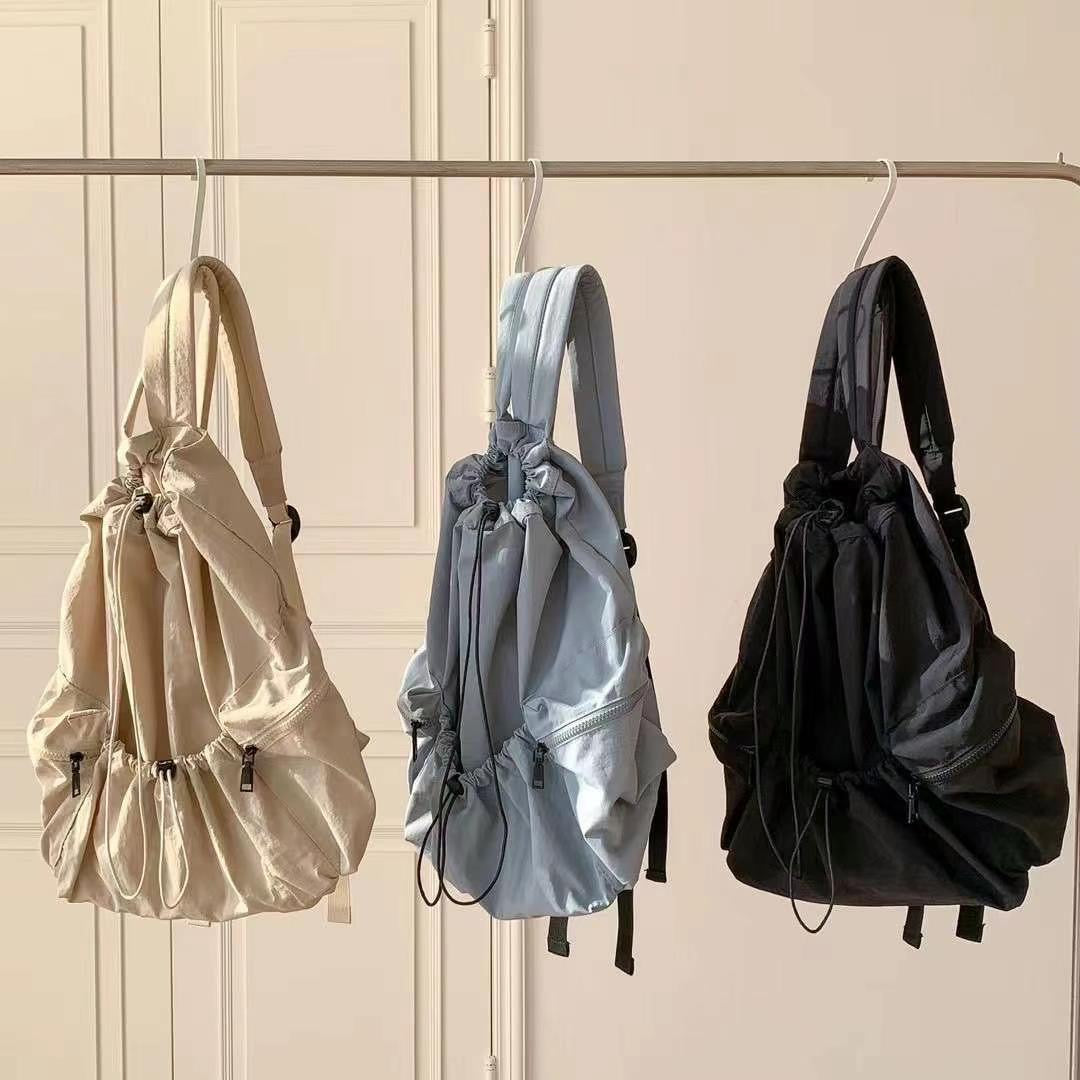 BG17- Drawstring Backpack | Ivory | Pink | Blue | Black