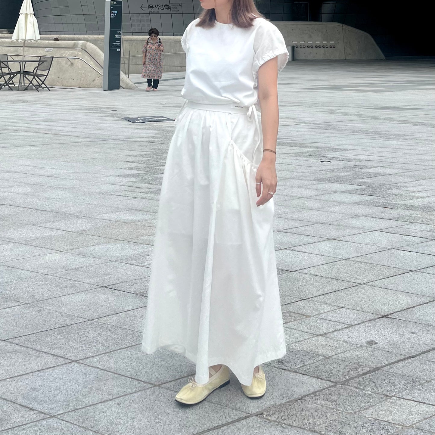 🇰🇷連線新品 SK36- Bobble Pocket Dress | White | Black