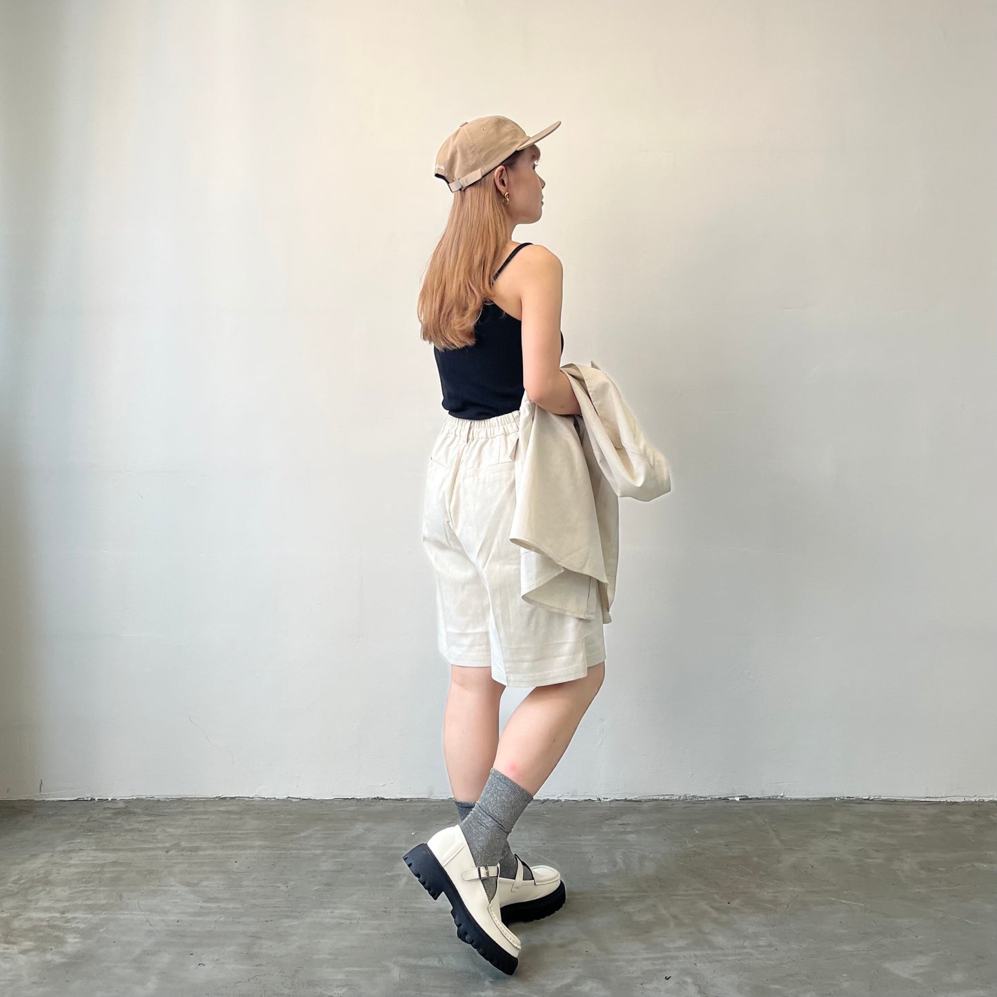 PT29- Short Linen Pants | Ivory | Beige | Black