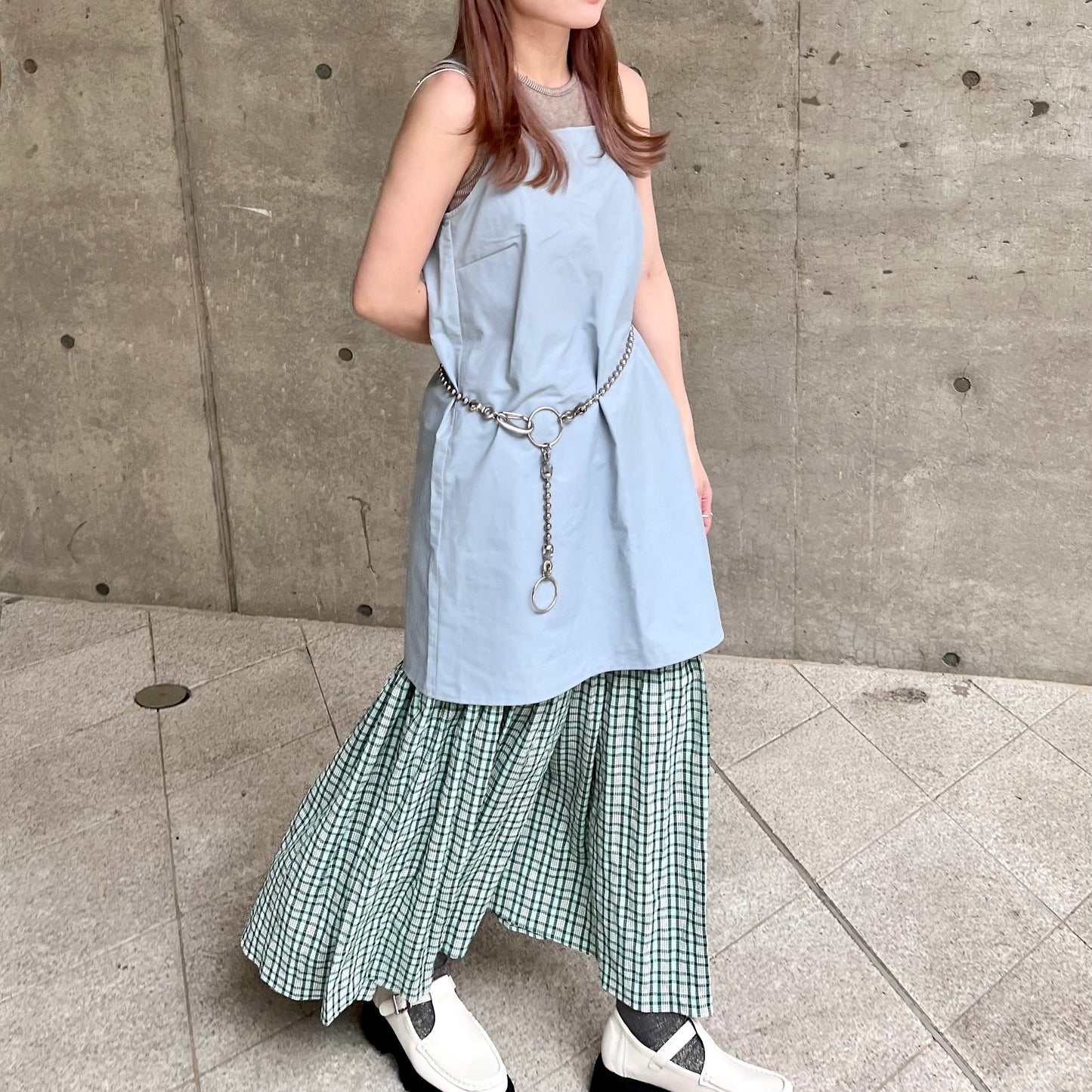 SK29 - Candy Color Checked Skirt | Pink | Blue | Green