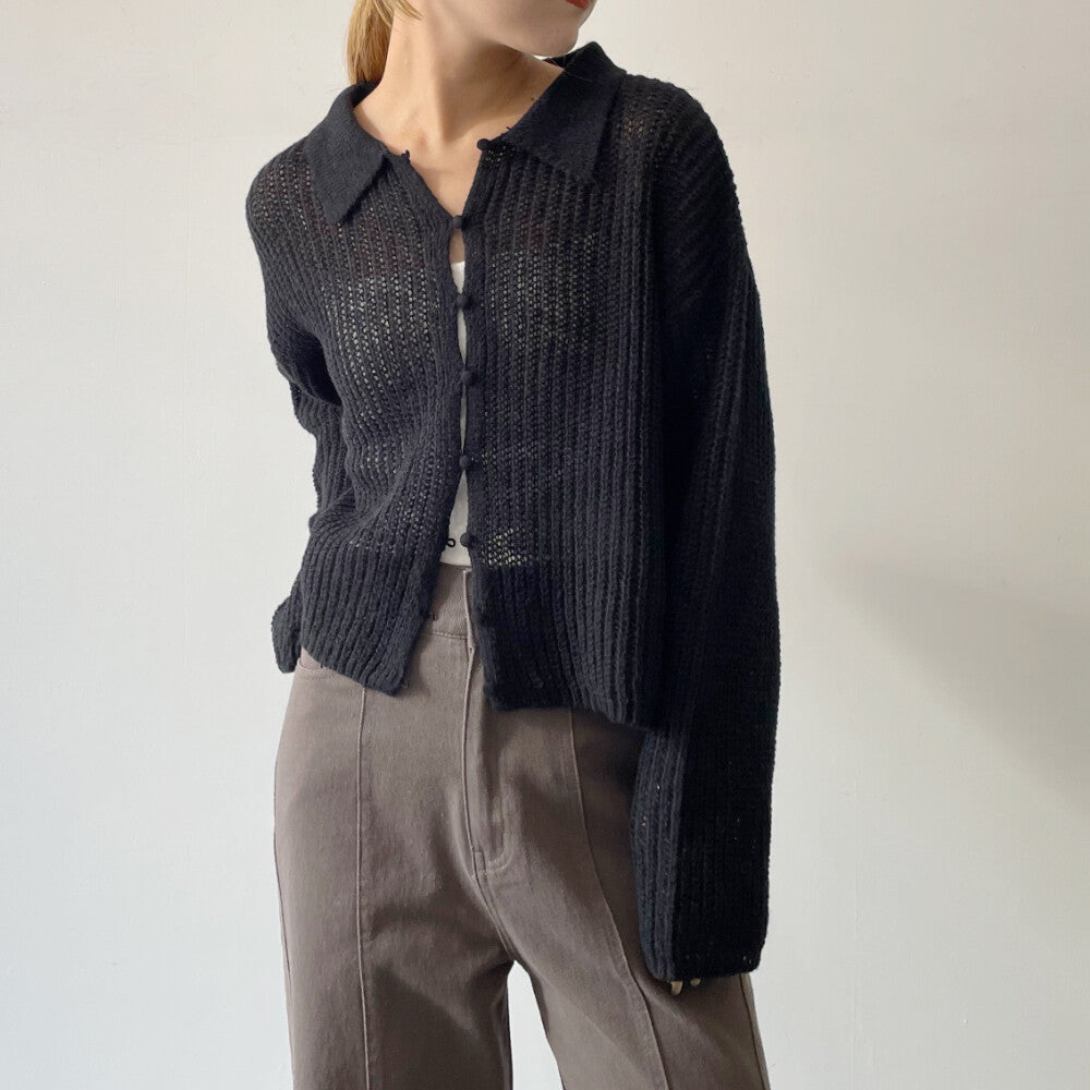 TP669 - Ligh Polo Knit | Ivory | Grey | Black