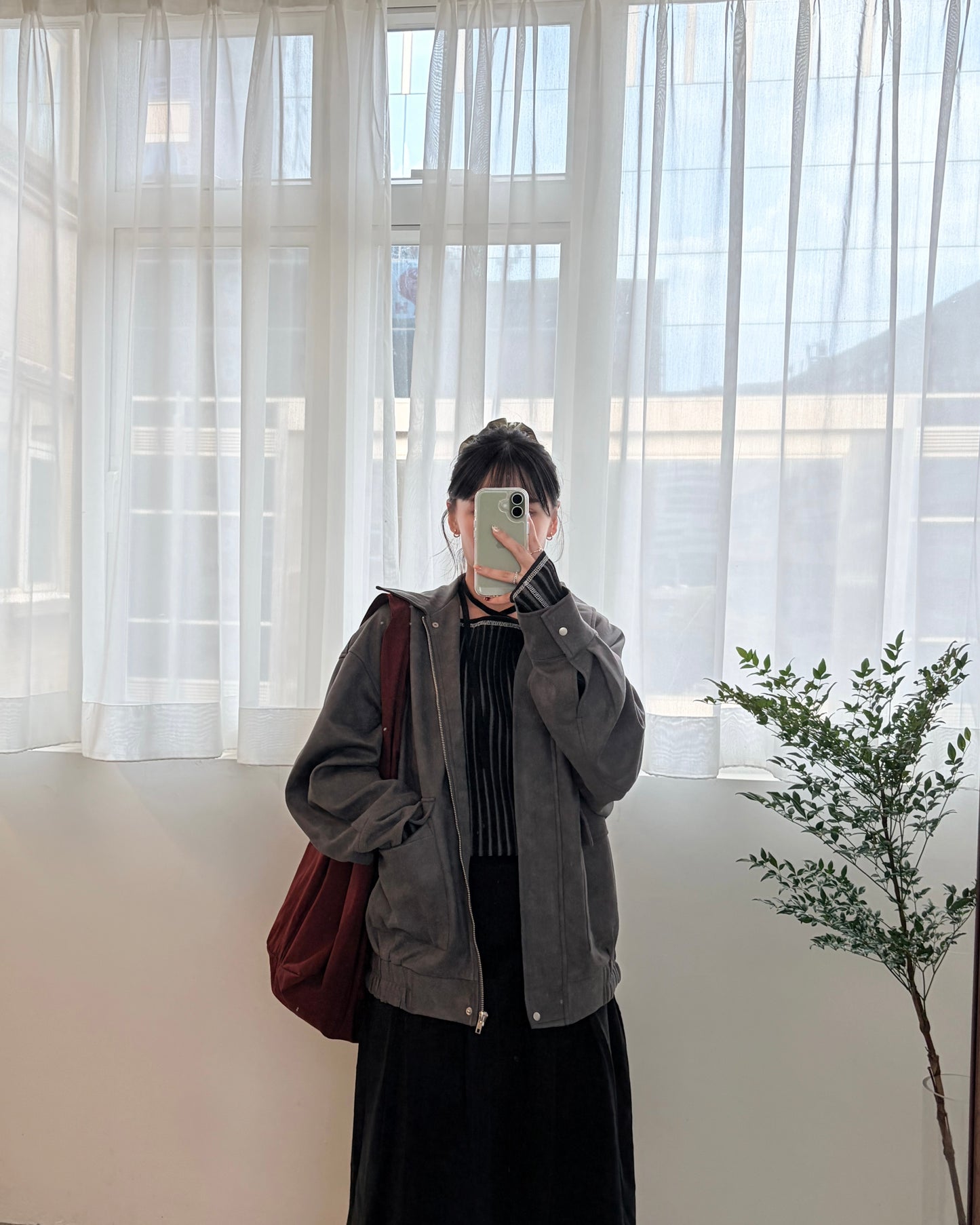 TP686- Square Neck Knit Top | Ivory x Orange | Black x White