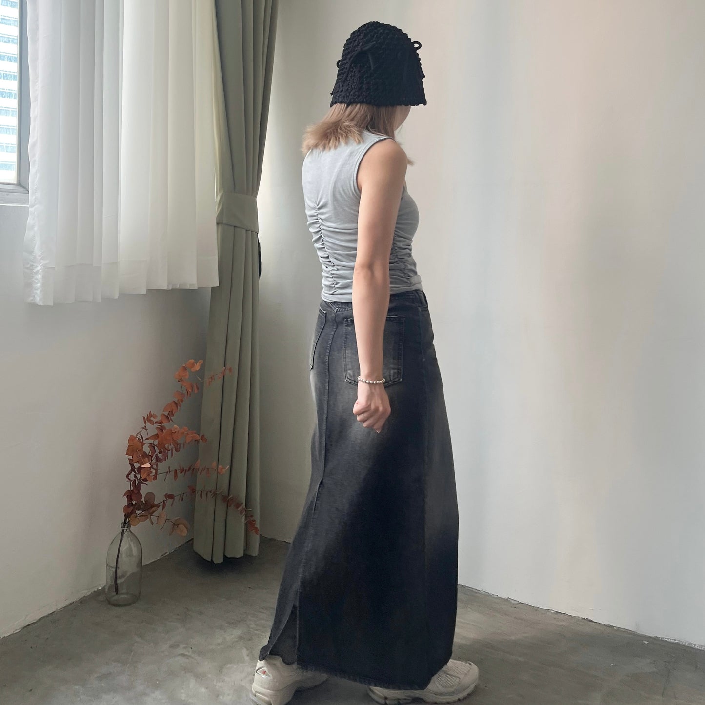 TP193- Quattro Shirling Top | light Grey | Grey
