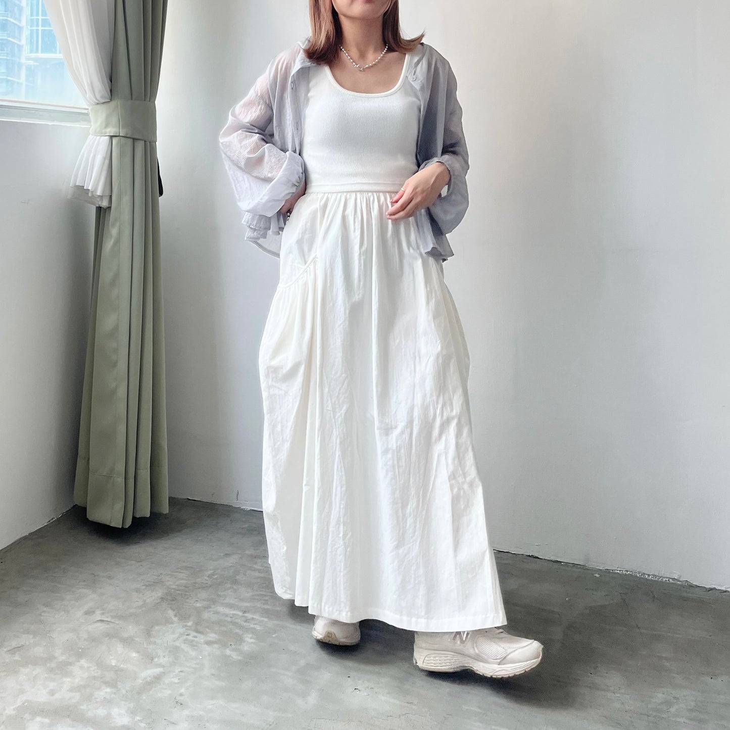 早鳥優惠 TP186- Jellyfish See-through Cardigan | White | Yellow | Grey