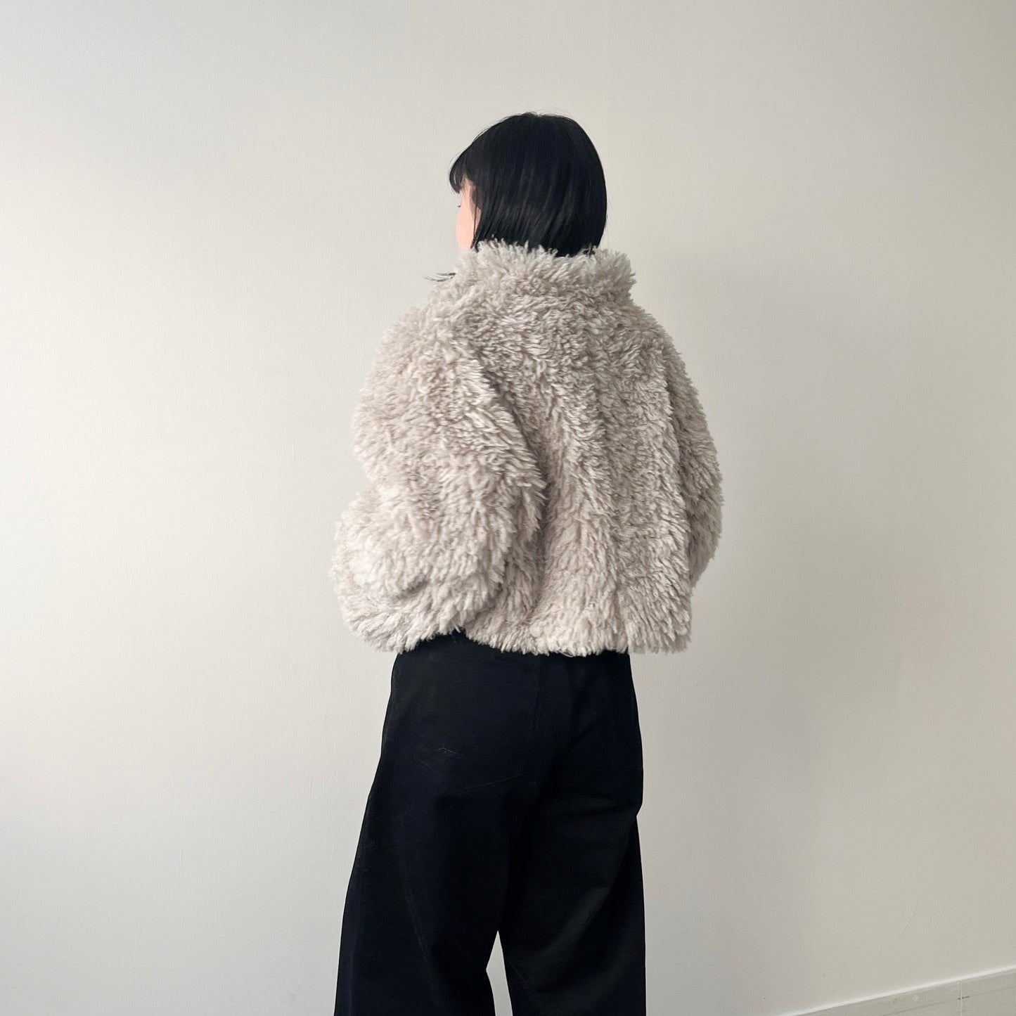 JK34-Double Zip Momo Jacket | Grey | Mocha