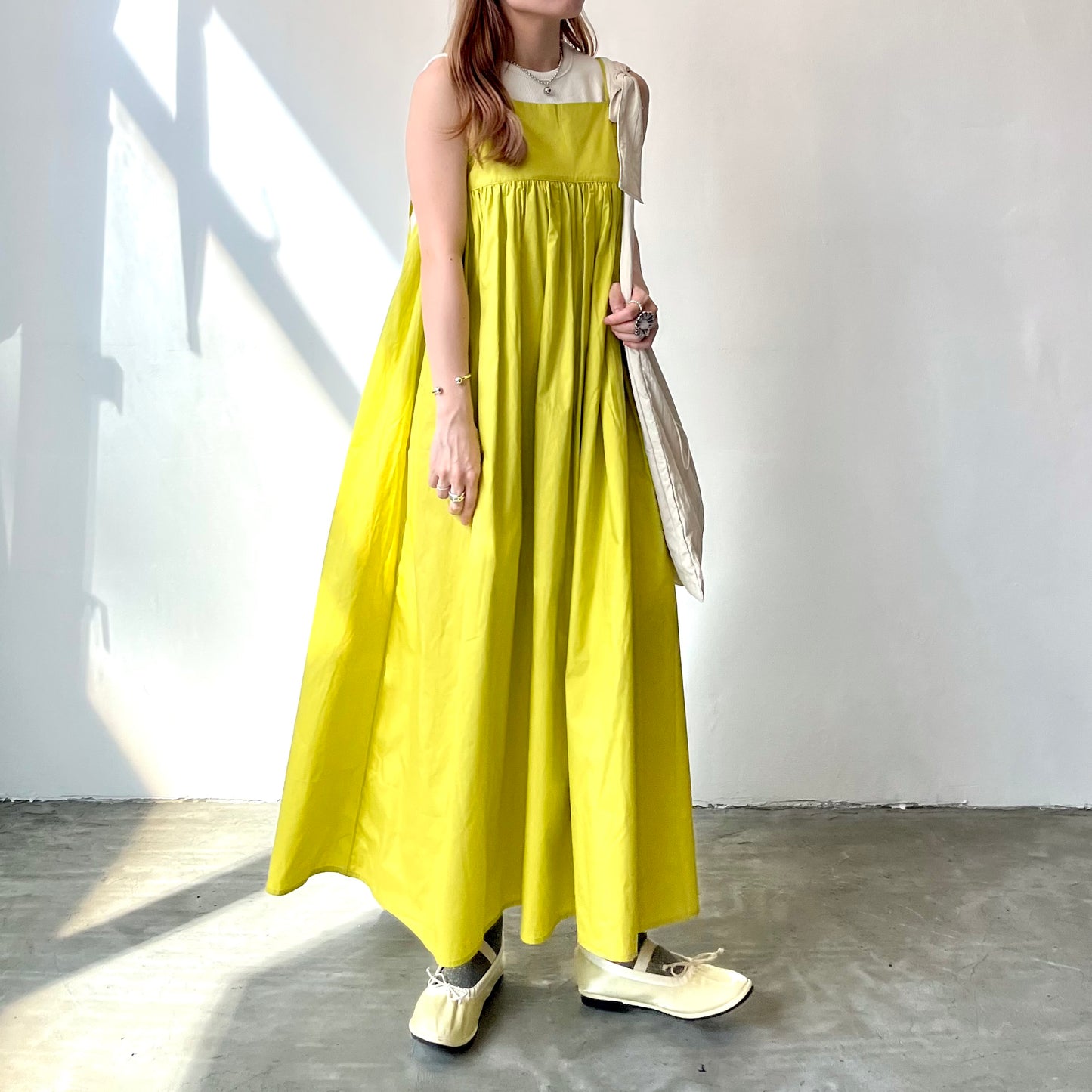 OP27- Straps One Piece Dress | White | Yellow | Black