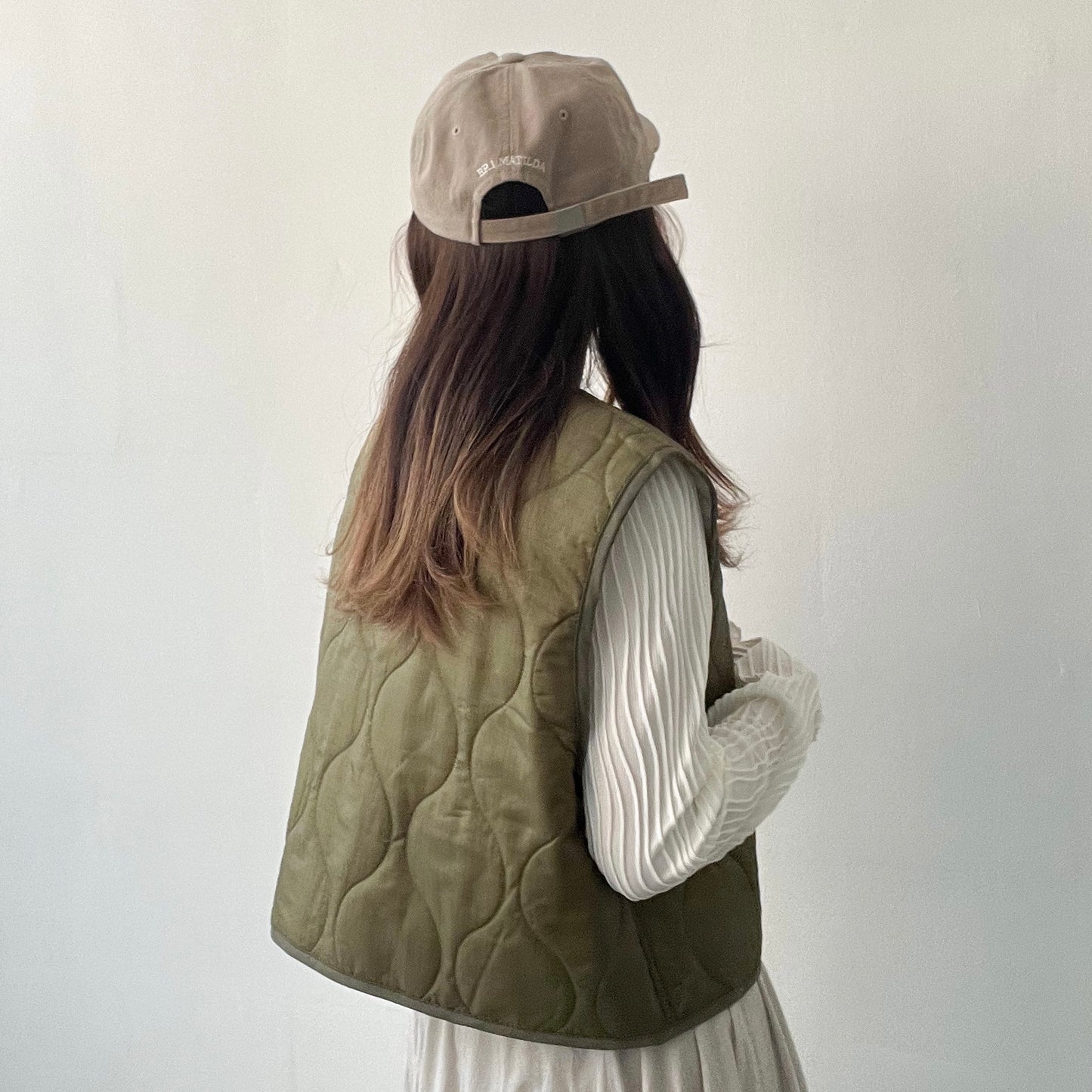 JK01 夾棉短背心外套 | Ivory | Beige | Khaki | Black