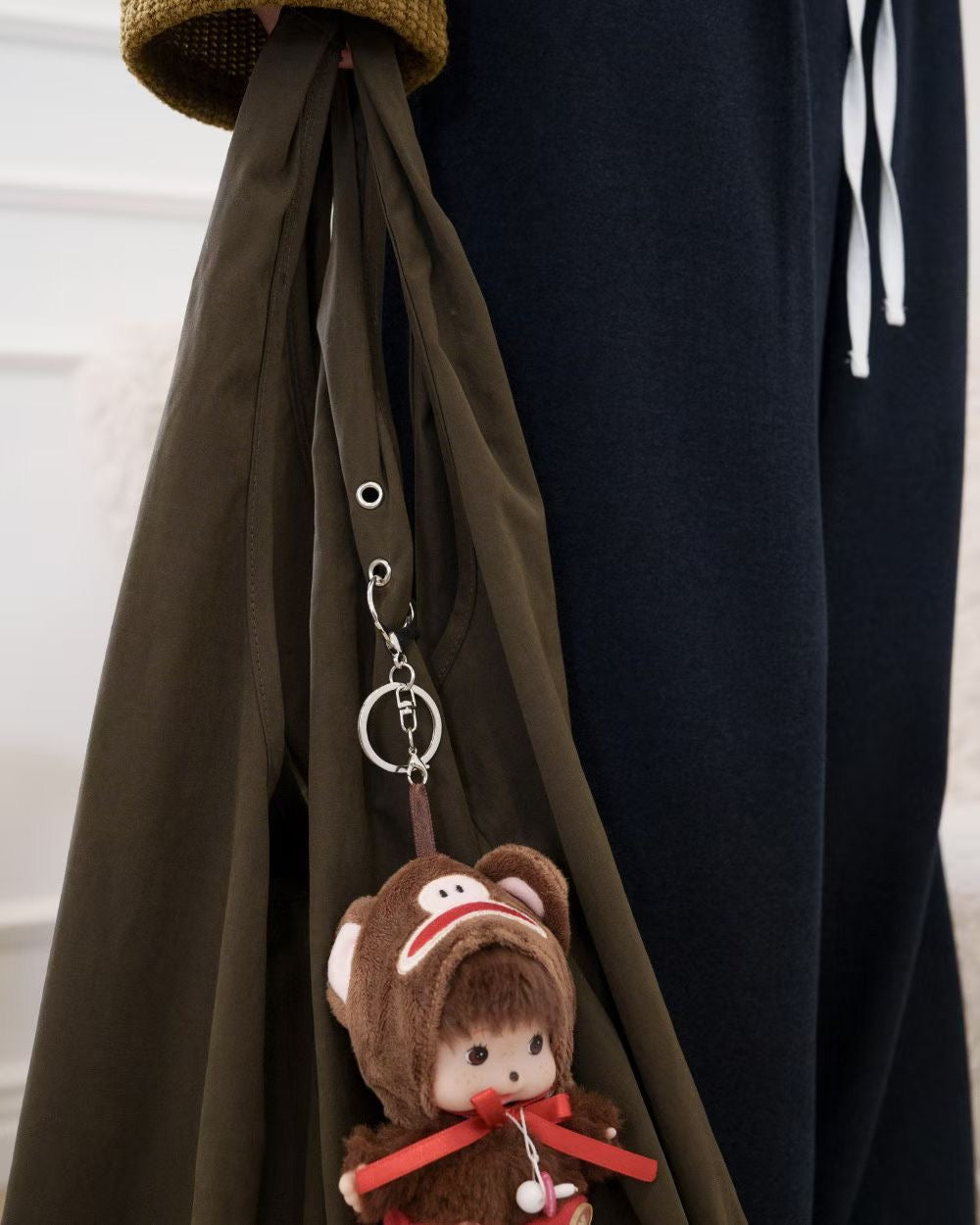 BG47- Daily Casual Bag | Deep Red | Camel | Black ( 扣自己喜歡既公仔上去♡ ̖́- )