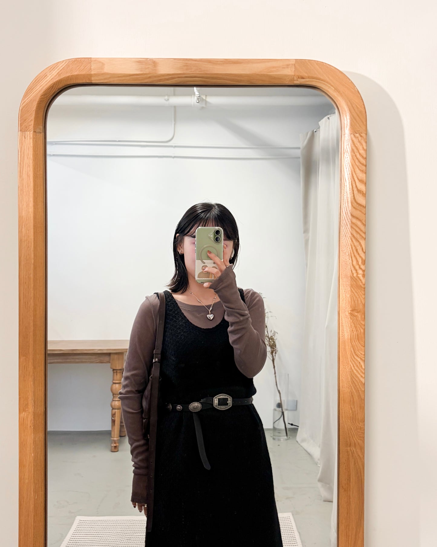 OP73- 凹凸紋背心one piece | Ivory | Brown | Black