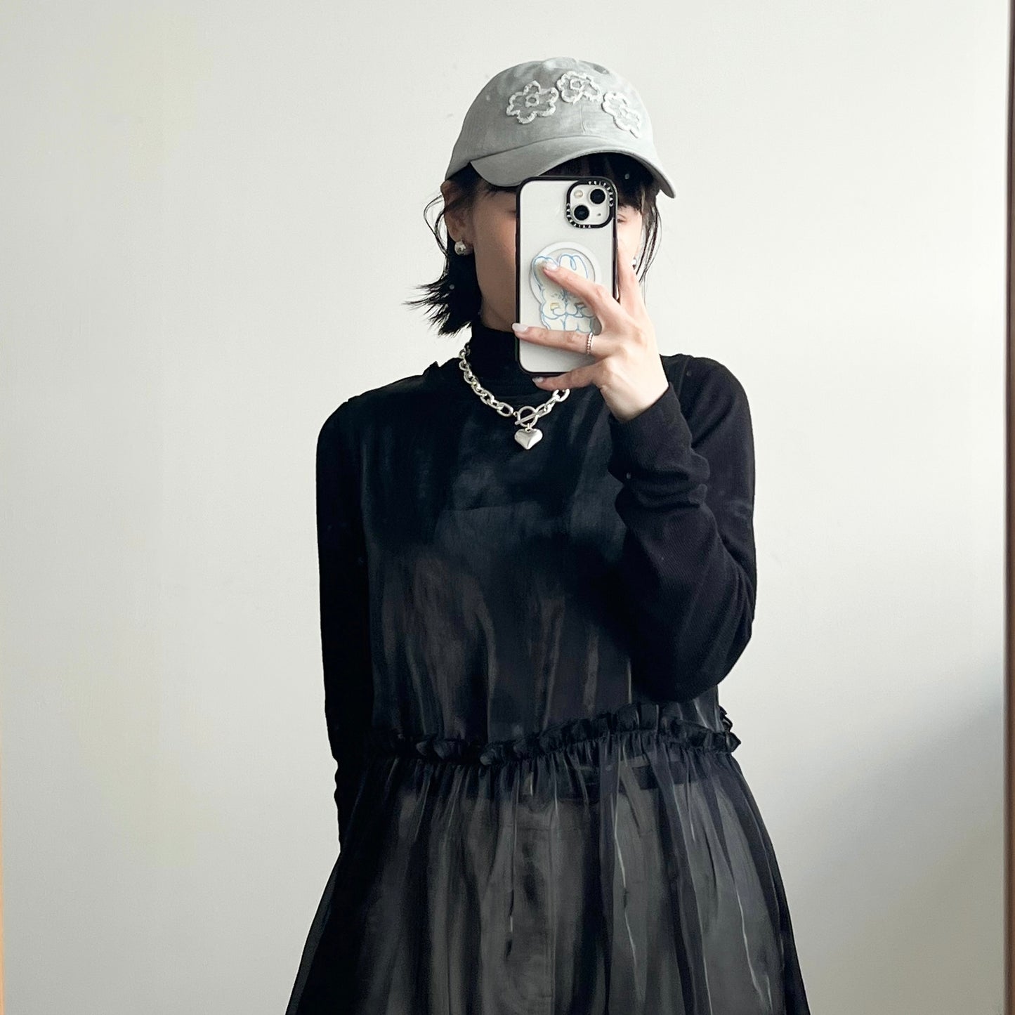 AC198- Big Chain Heart Necklace ( 有重量的 )