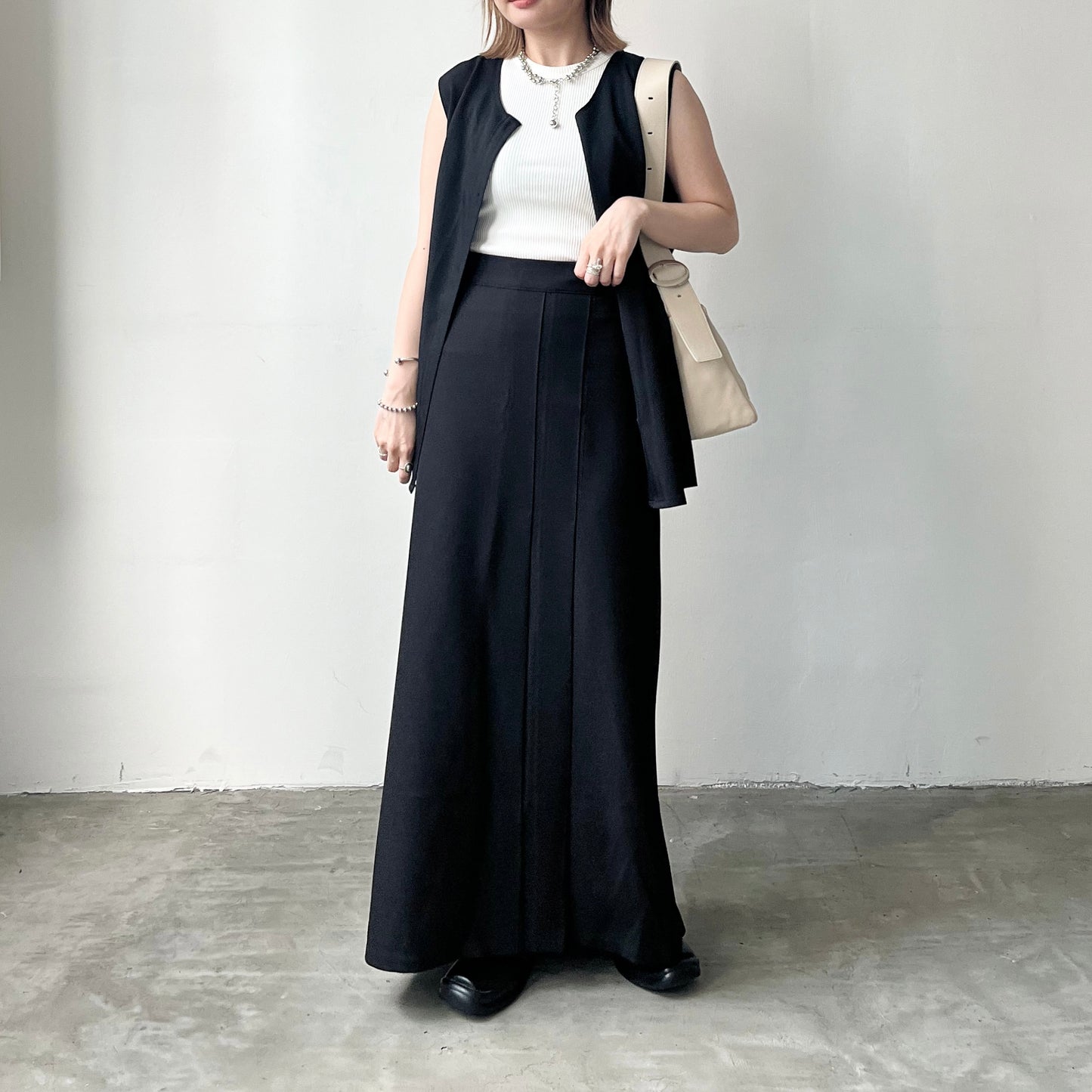 TP314- Lily Set Vest | Grey | Black ( 自留set )
