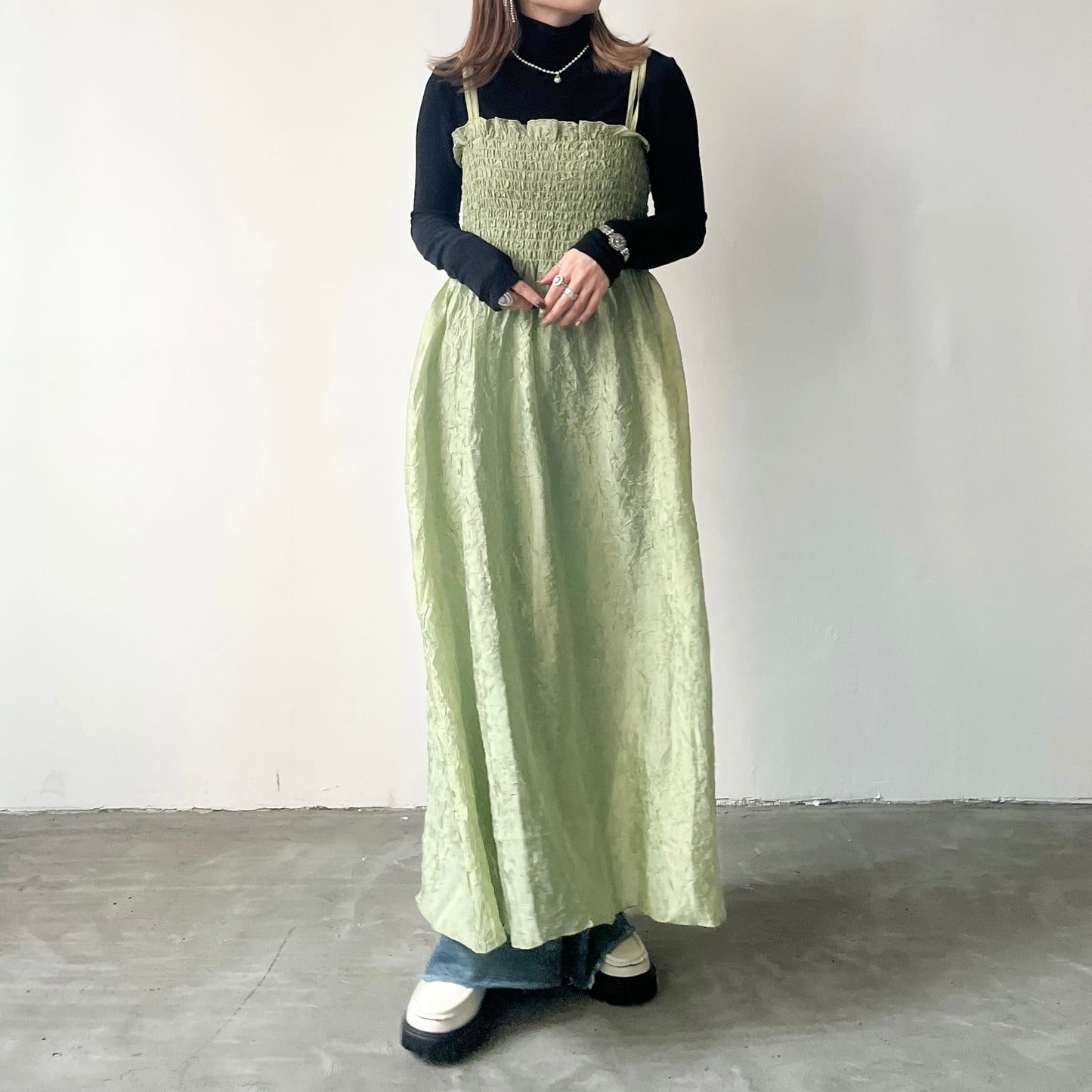 OP53- Washer sheer layer One Piece | White | Blue | Green | Black