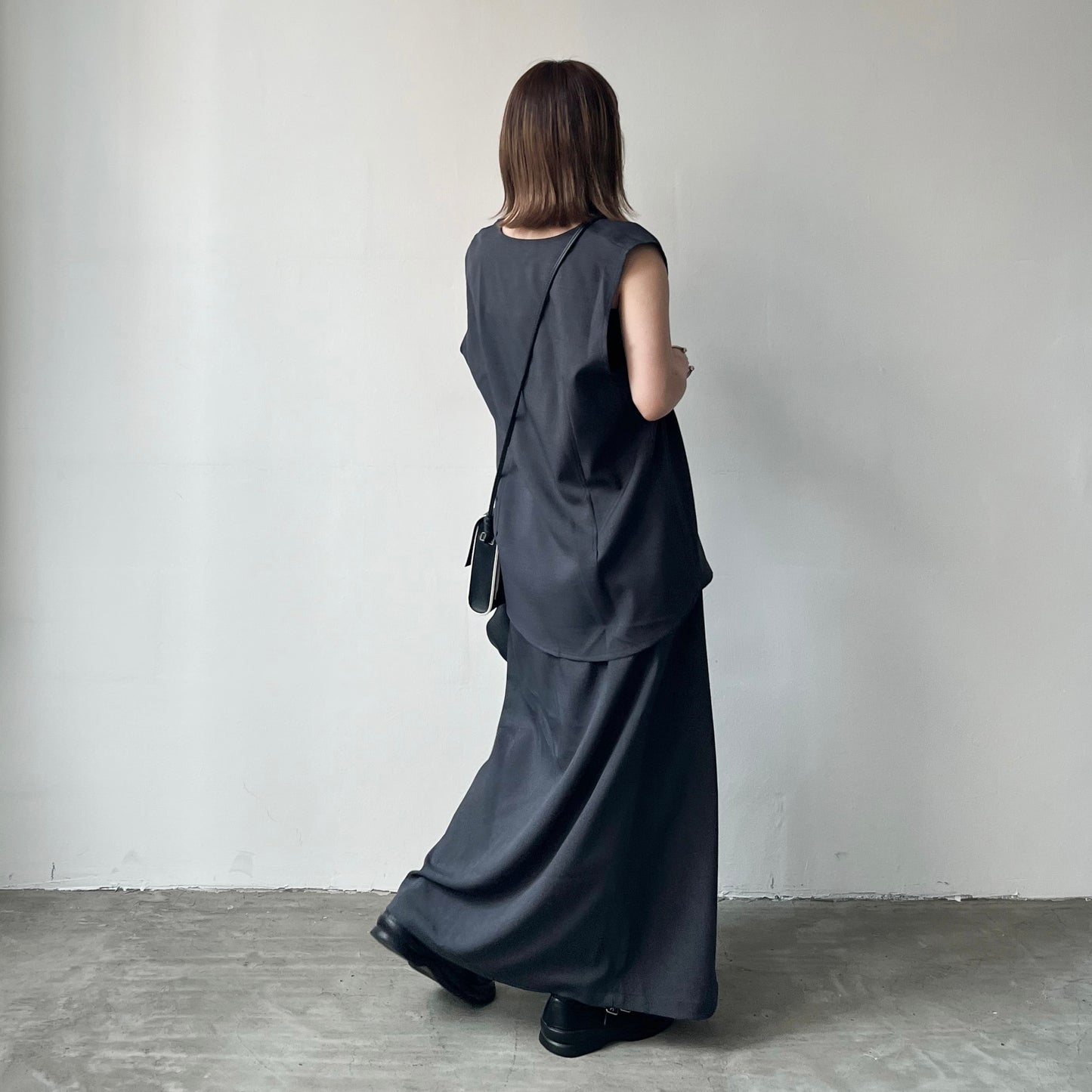TP314- Lily Set Vest | Grey | Black ( 自留set )